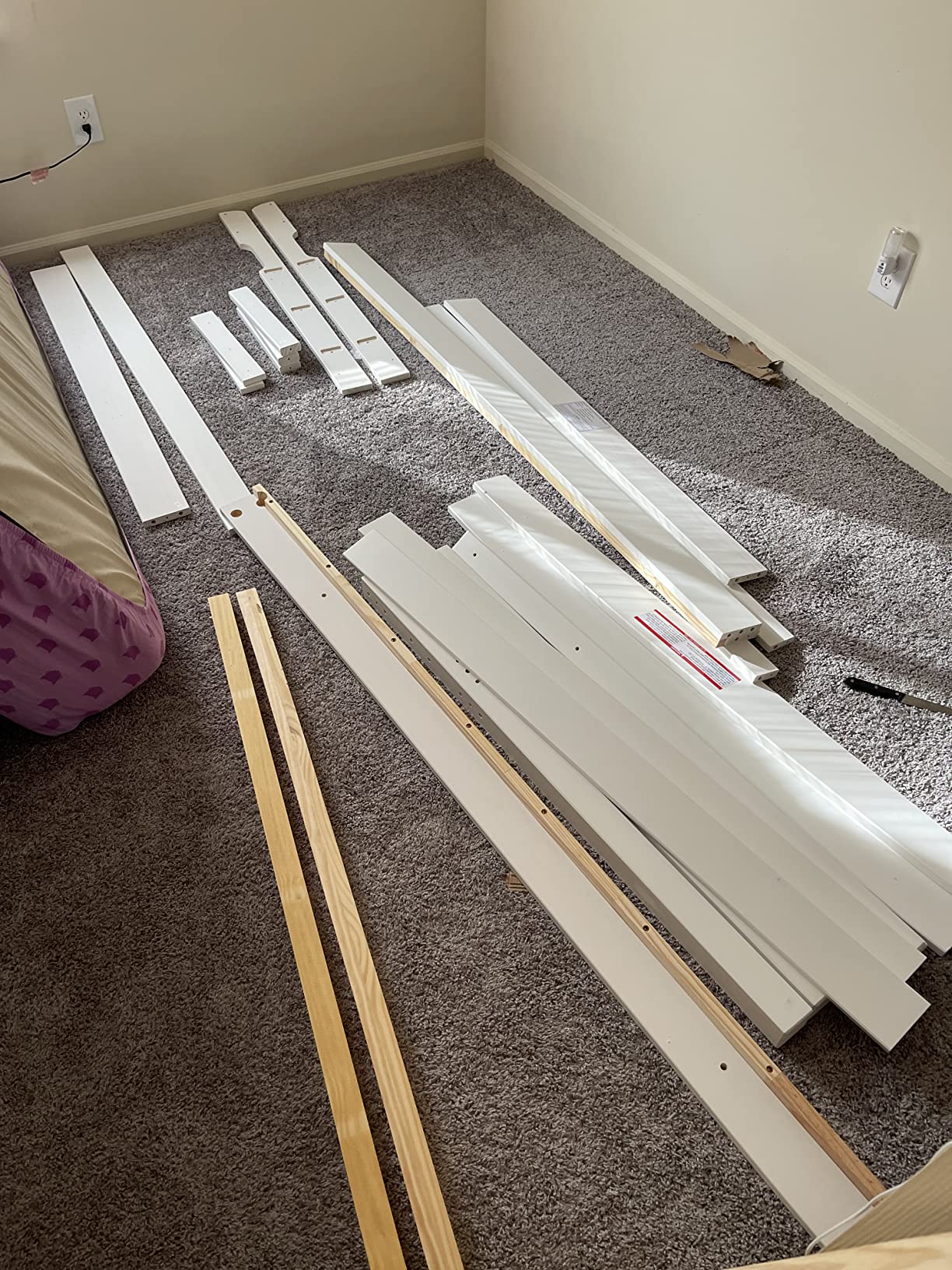 46/mo Finance Concord Junior Loft Bed, Twin, White Buy Now, Pay Later