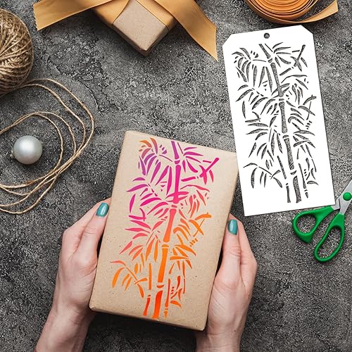 Miniatura 5 de 6 plantillas decorativas de ramas de árbol, plantillas de pintura, plantillas de dibujo de rostros, plantillas de pastel para álbumes de recortes,