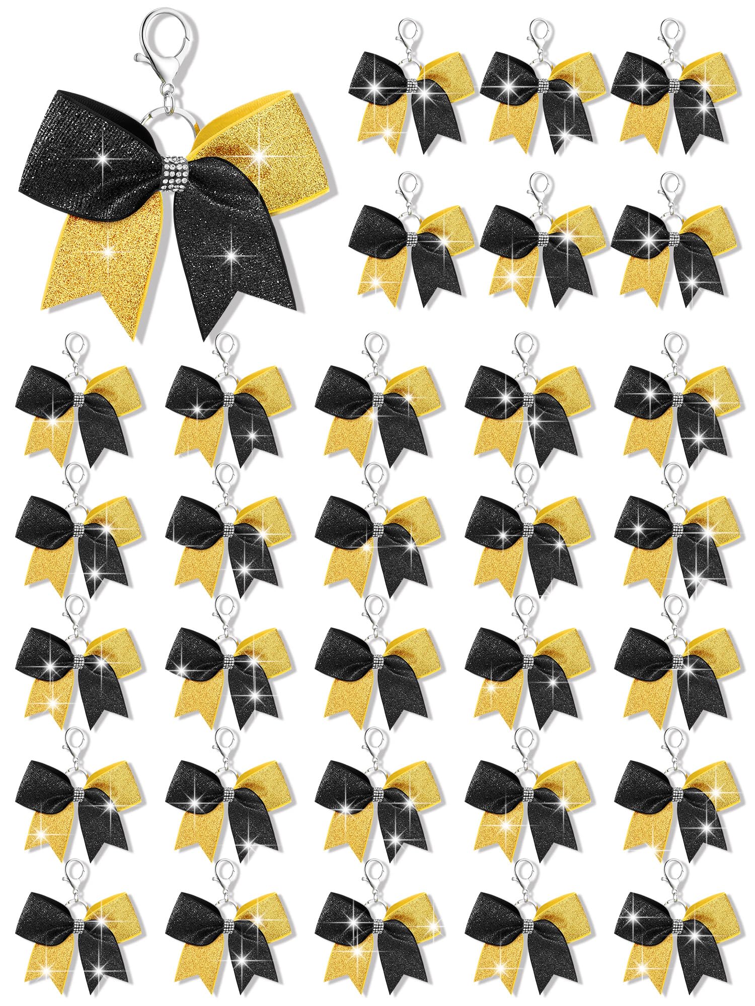 Tondiamo Cheer Bow Keychain Bulk Rhinestone
