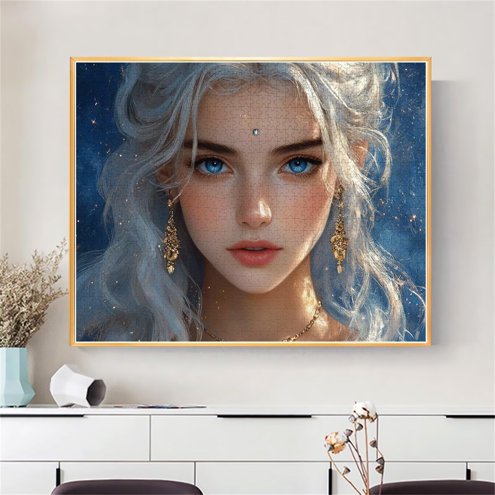 Donna Jigsaw Puzzle Adulti 2000 pezzi Jigsaw Puzzles Classici Arte Impossibili Grandi Dimensioni Cartone Animato per Adulti e Ragazzi Divertimento Giochi Rilassamento e Intelligence 70x99cm t-823