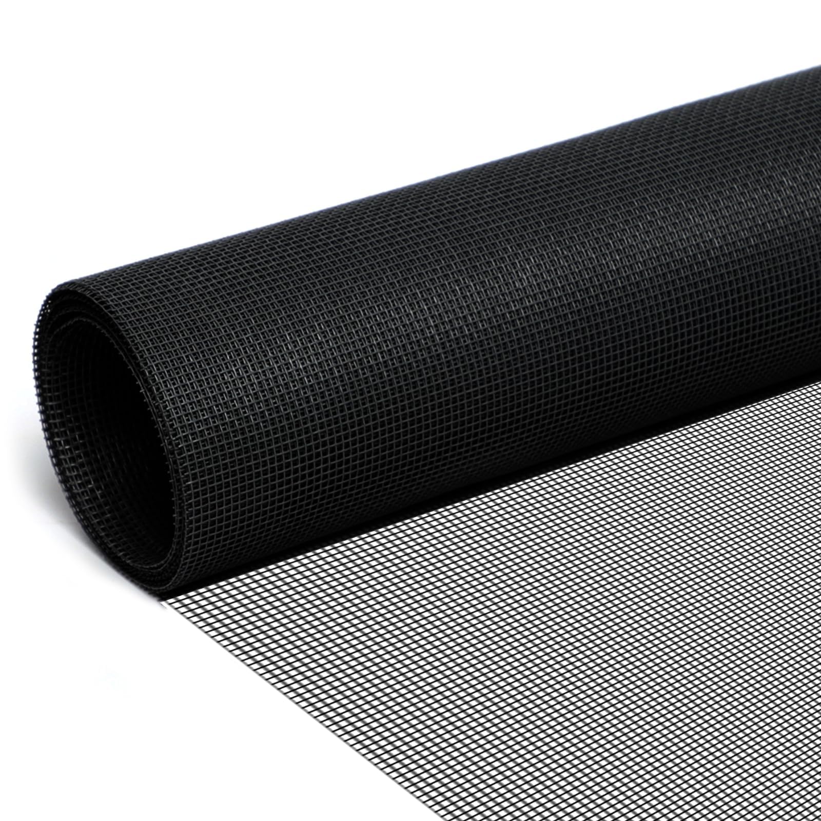fowong Fly Screens for Windows - 150 cm x 180 cm Black Polyester Insect Screen Mesh | Mosquito Net & Bug Proof Window Screen | Ventilation & Insect Protection for Windows, Doors, Skylights — image 1