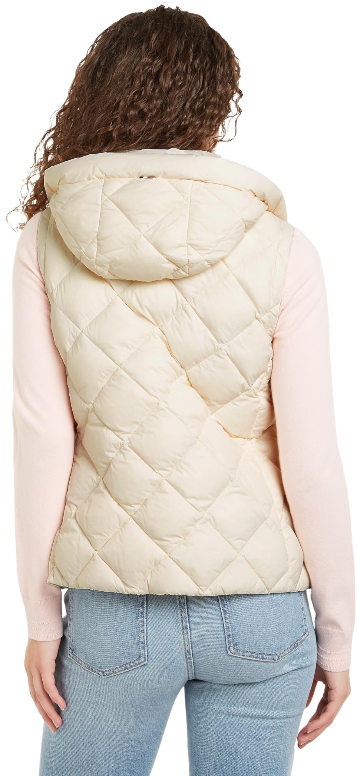 Tommy Hilfiger Donna Gilet Down Quilted Collarless Vest Sottile