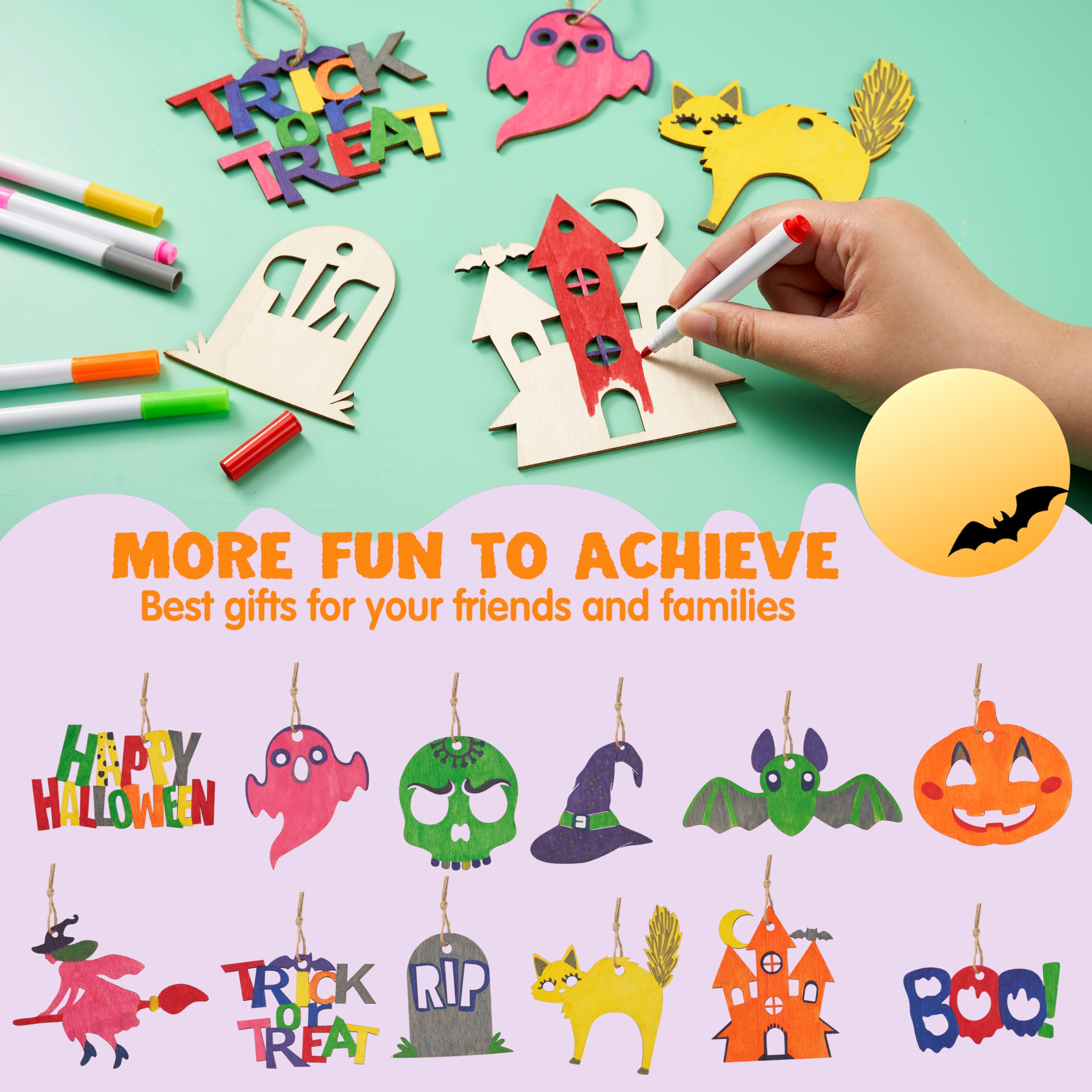 Halloween Gifts For Kids JOYIN Halloween Squishy Toys Coloring Craft ...