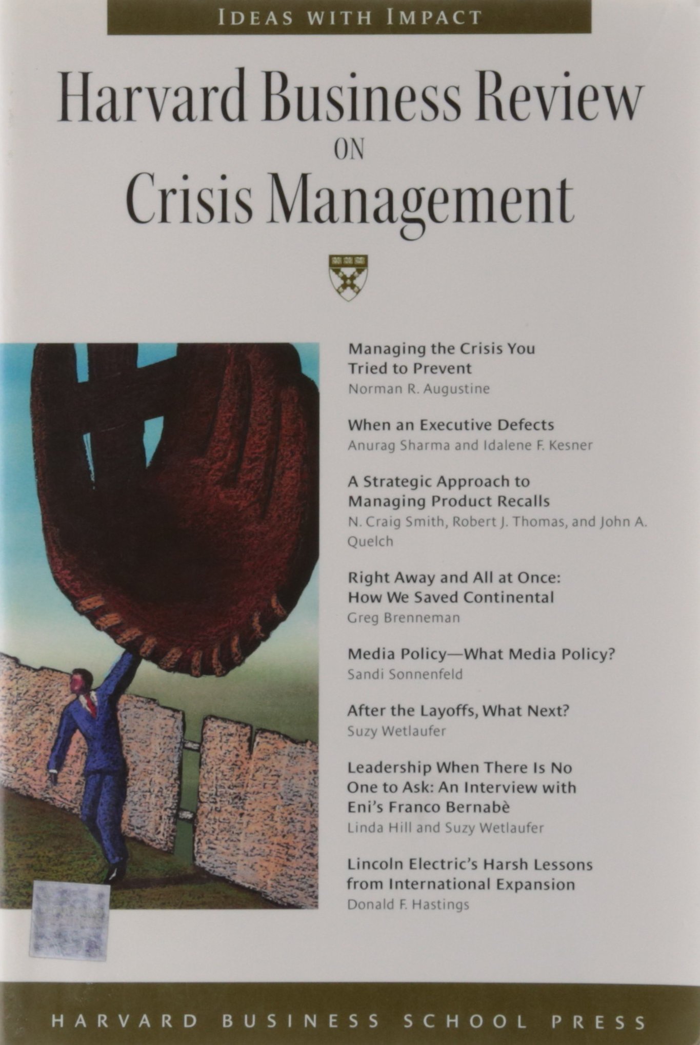 Buy Harvard Business Review on Crisis Management — BookShops.in