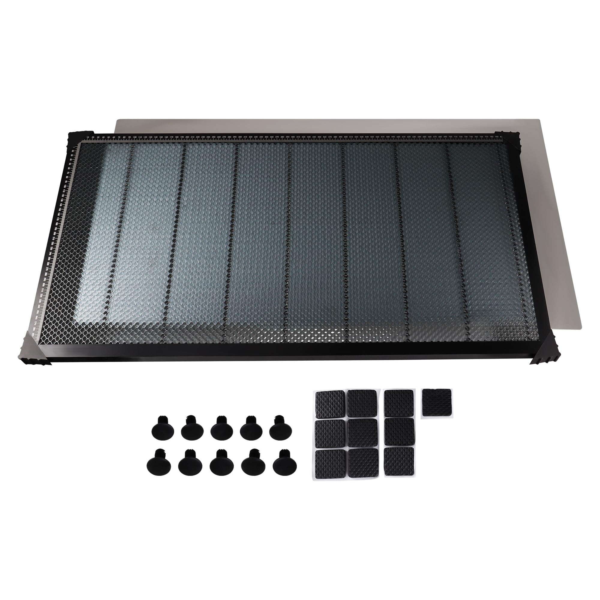 Tavolo laser a nido d'ape, 450 x 850 x 22 mm, tavolo da lavoro a nido d'ape, piano di lavoro a nido d'ape, accessorio per macchina per incisione laser e incisione laser