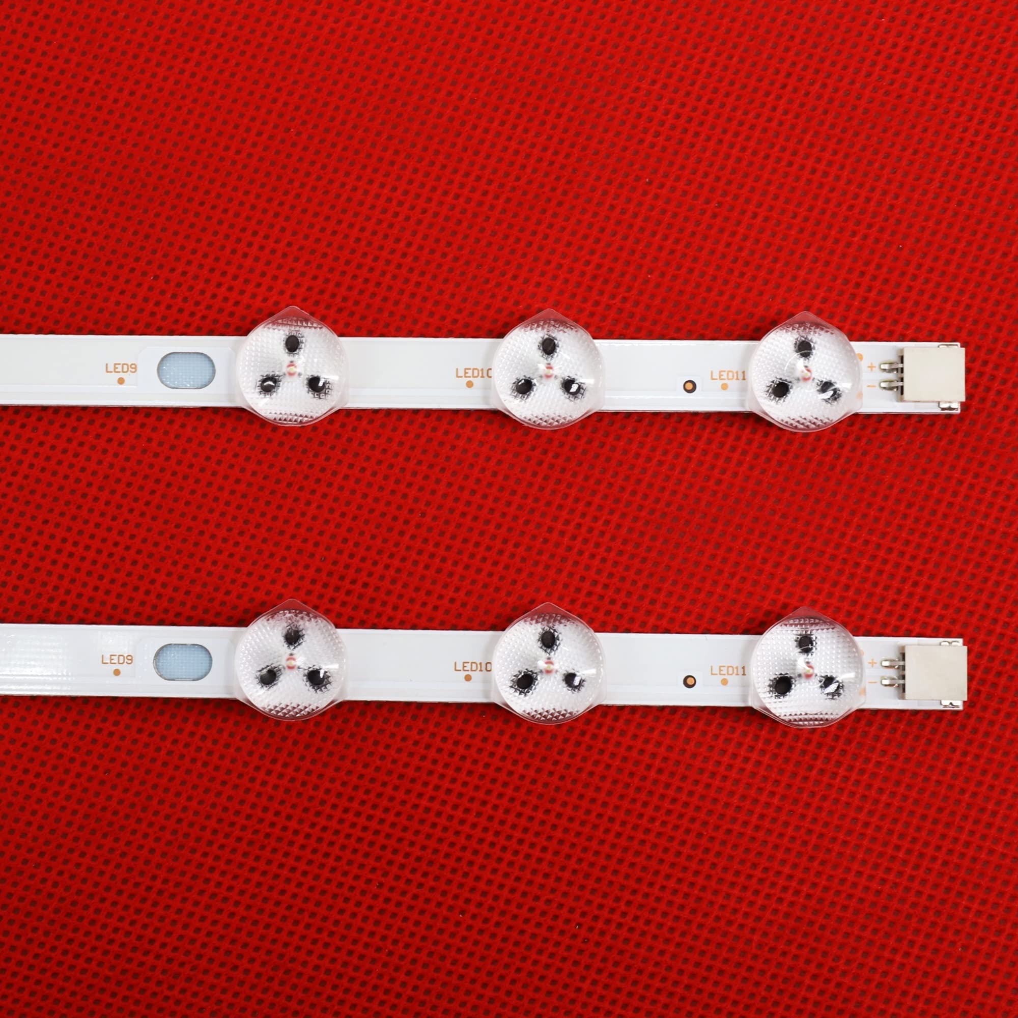 SENHE Lot de 2 bandes LED 11 LED 575 mm 32D1333DB pour TV LED 32" NDV REV0.0 VES315WNDB-01 VES315WNDL-N01 Convient pour VESTEL Convient pour LG INNOTEK