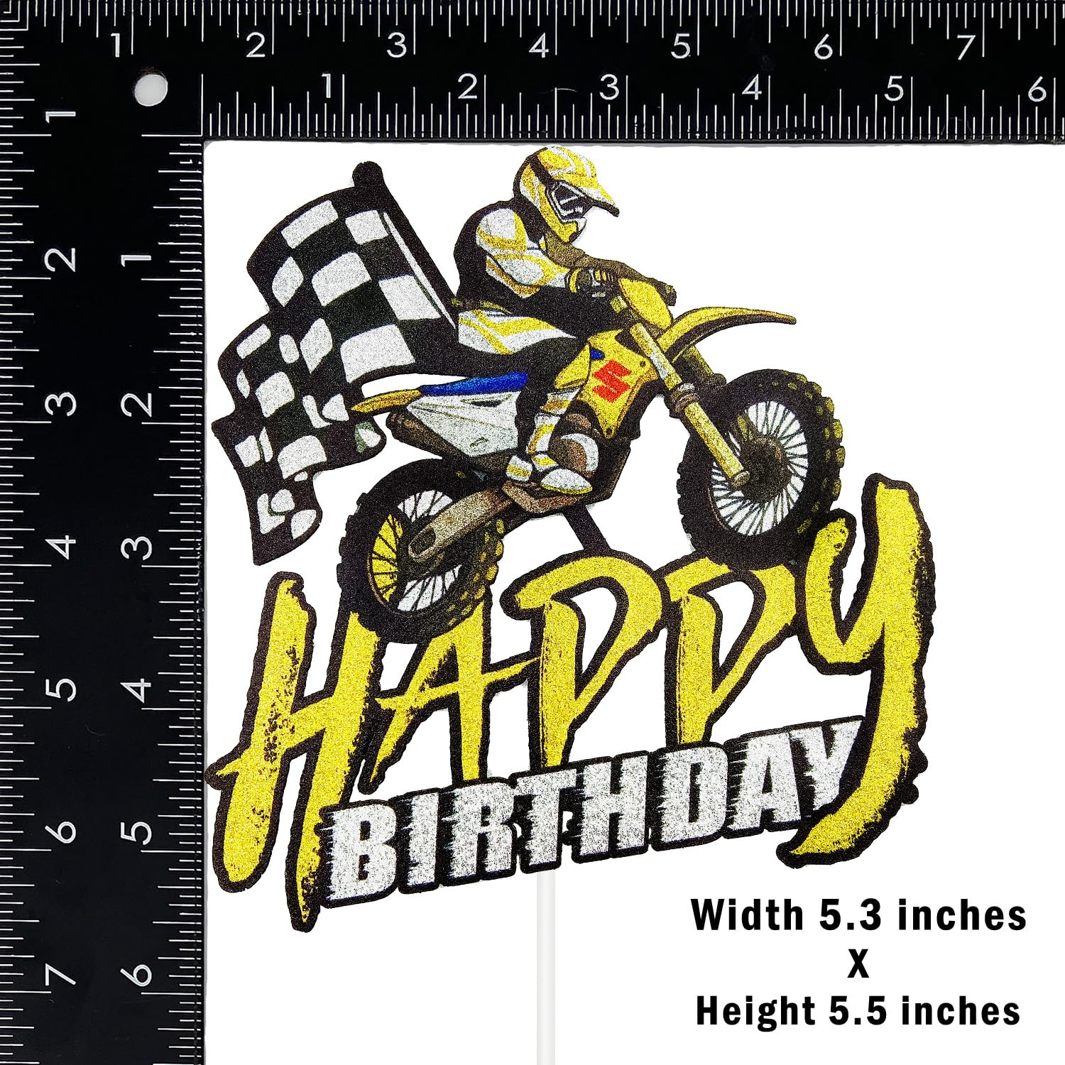 Lot De 60 Décorations D'anniversaire Sur Le Thème De La Moto