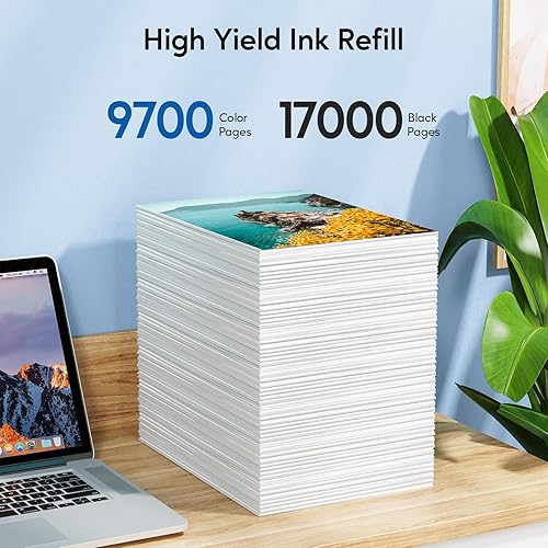 Miniatura 3 de 502 botellas de tinta de repuesto compatibles de alta capacidad para impresoras ET-2750 ET2720 ET-2803 ET-2800 ET-3750 ET-4750 ET-3760 ET-4760