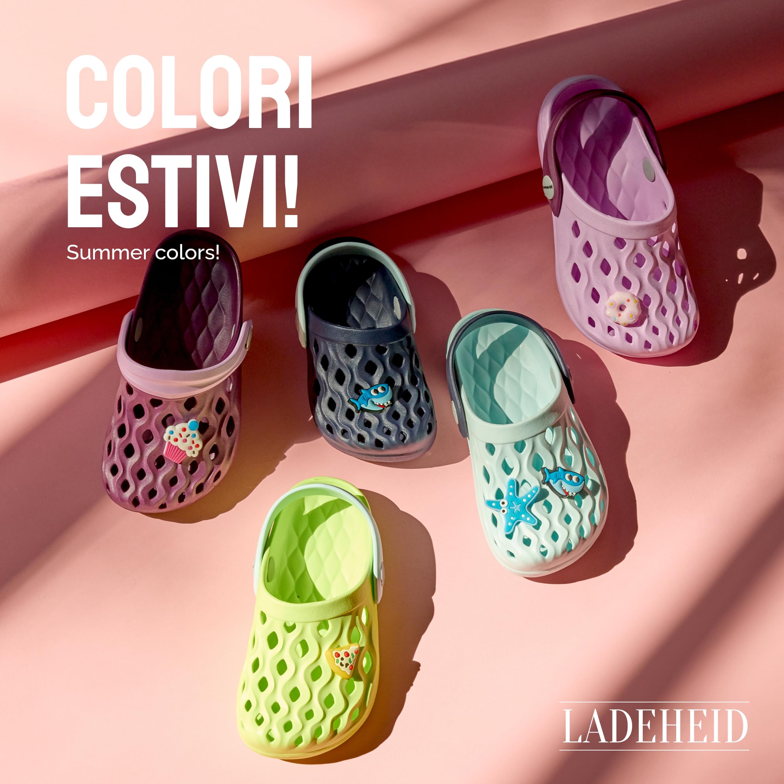 Ladeheid Clogs Bambino e Bambina in Eva LA-CA-15