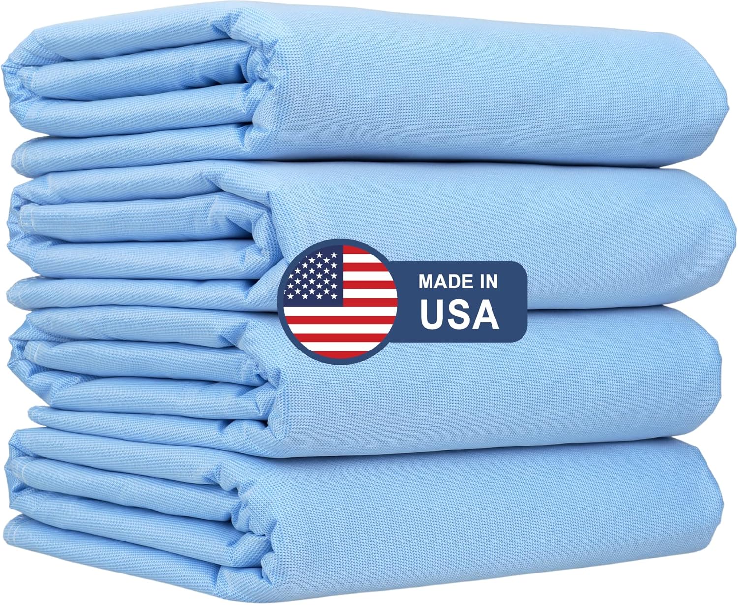 Wave Washable Incontinence Pads Reusable Underpads, 4 Large