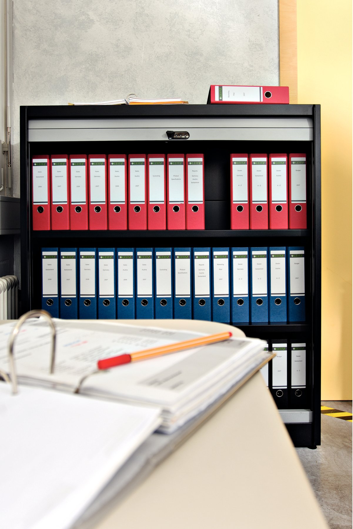 Leitz Standard 1080-55 Aktenordner, 80 mm Rücken, A4, Grün, 10 Stück