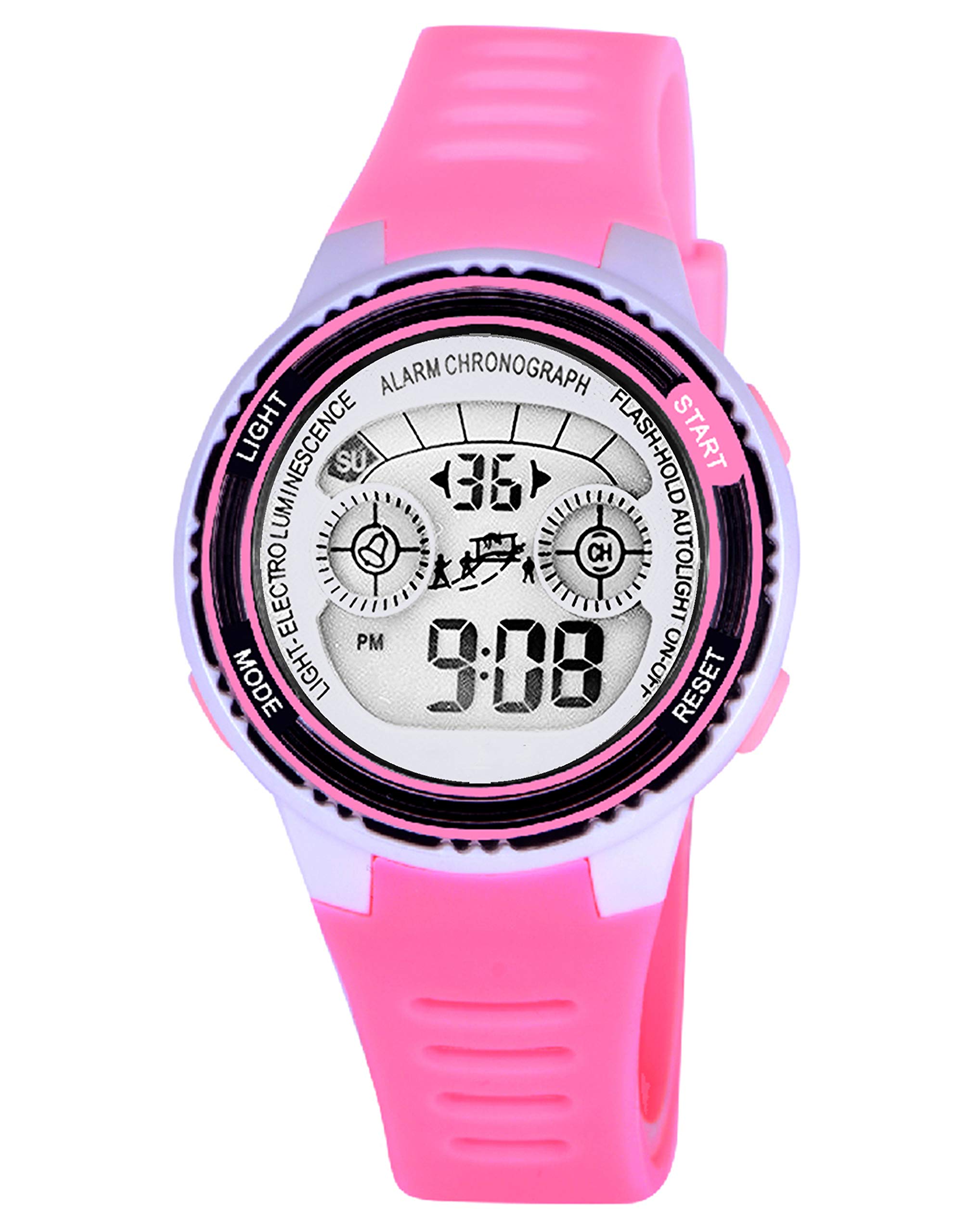 Time Up Digital Dial Colorful Alarm Function,Waterproof,Multicolor Backlight Watch for Boys & Girls- EF63121-203 (B07WTX1XSX) Amazon Price History, Amazon Price Tracker
