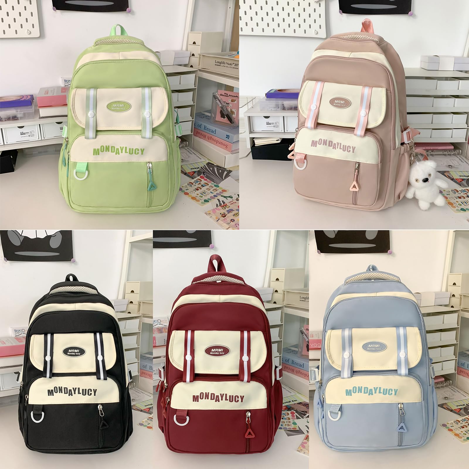 Trendiger Schulranzen Freizeitrucksack mit verstellbarem Riemen, einzigartiger Teenager Rucksack mit großer Kapazität für Schüler, lässiger Reiserucksack