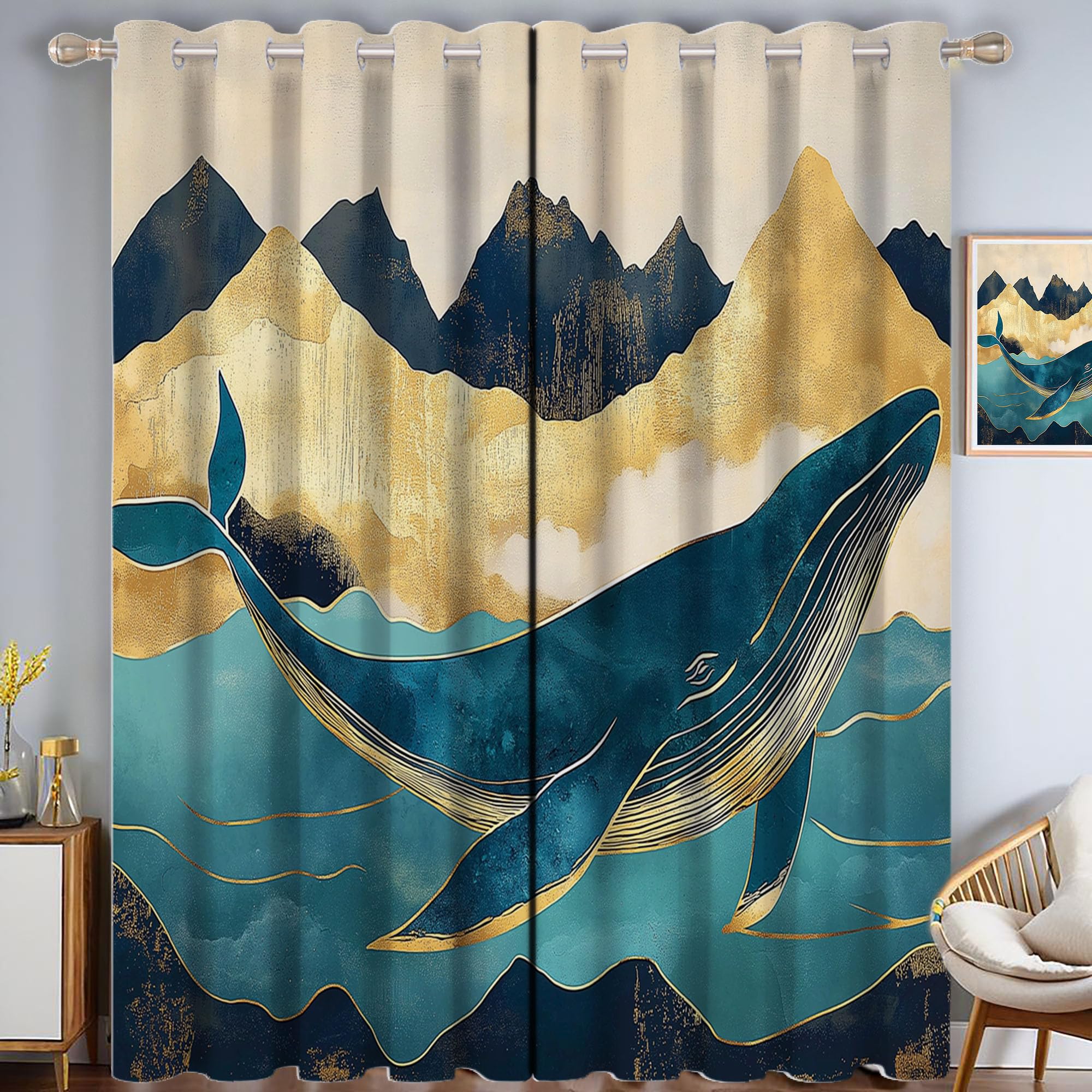 Rideau opaque anti froid 132x213cm pour bloquer la lumière de la rue et isoler les fenêtres