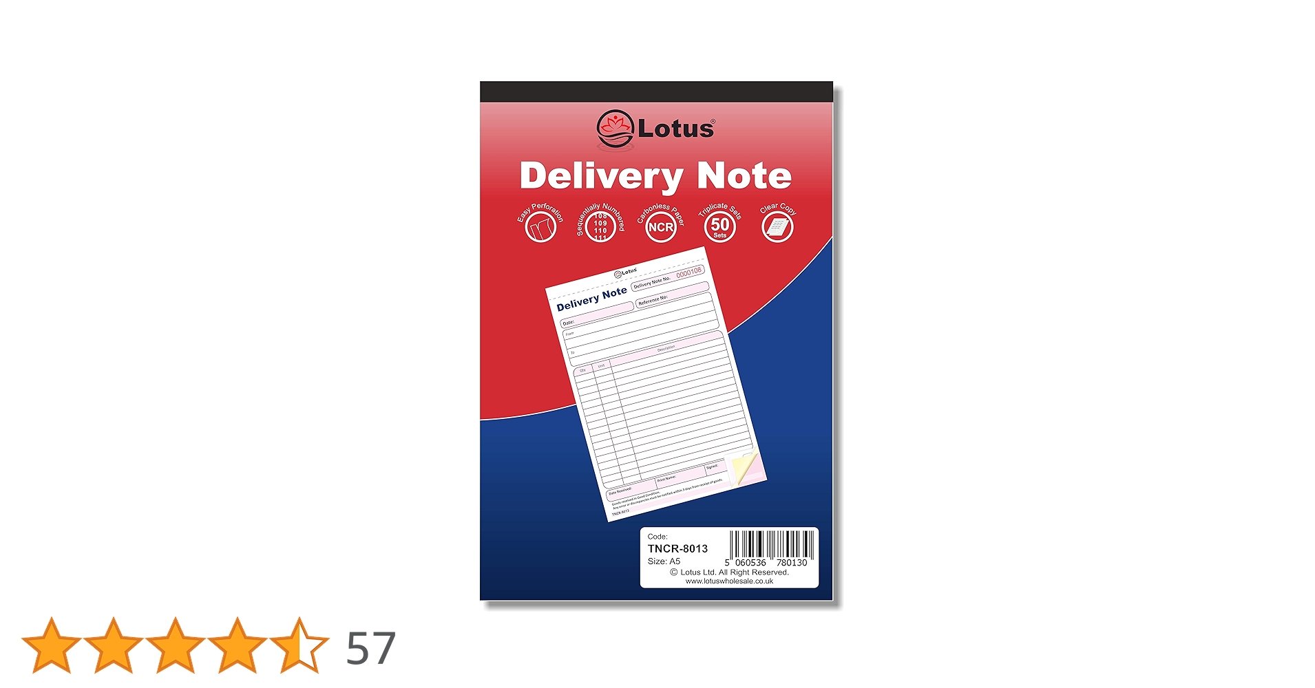 OEM/ODM Cheap Price Duplicate Triplicate Quadruplicate NCR/Carbonless A4 Delivery Order Note Book Customizable Printing