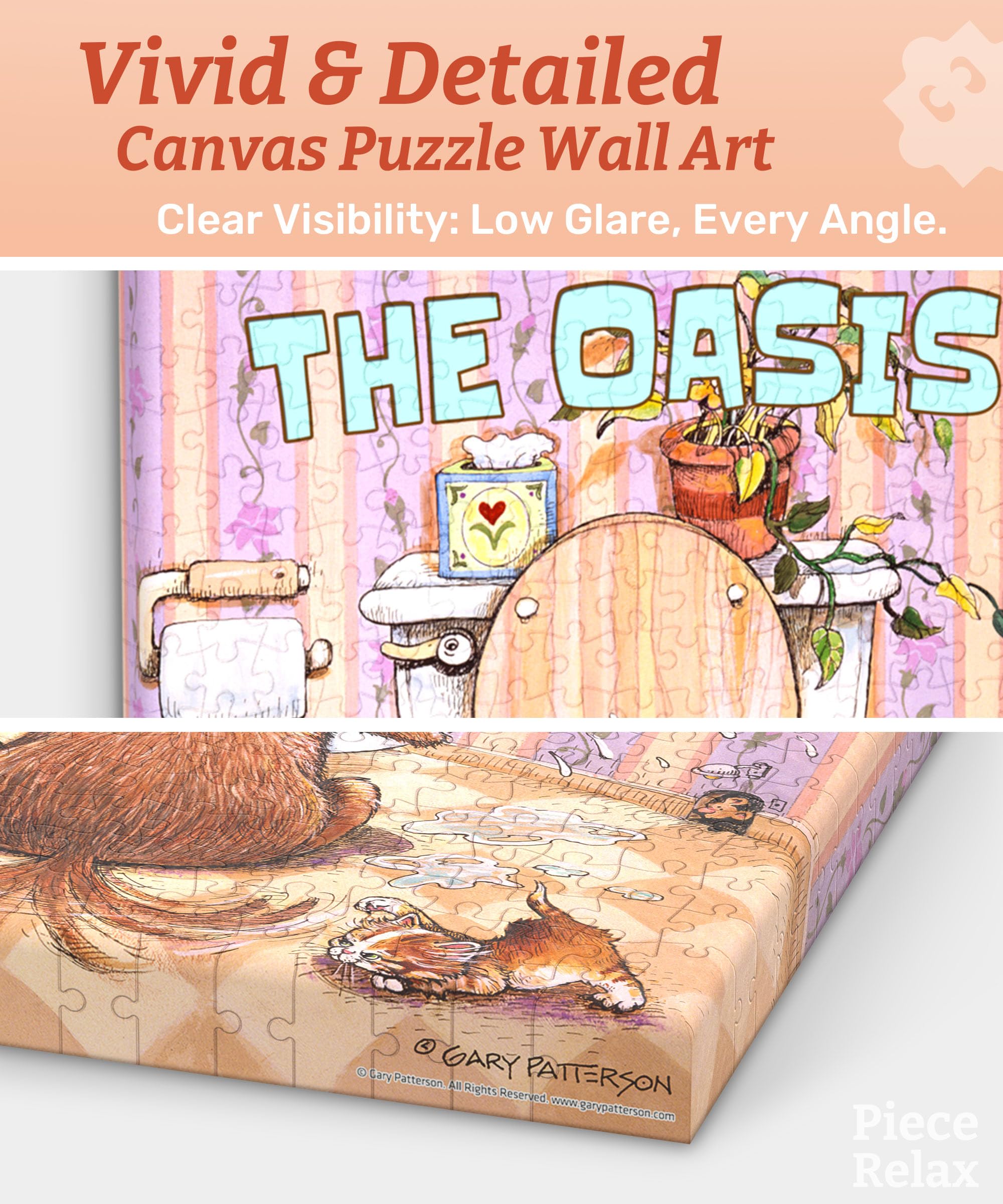 PieceRelax Canvas Wall Art Puzzles for Adults, Gary Patterson - Image 3