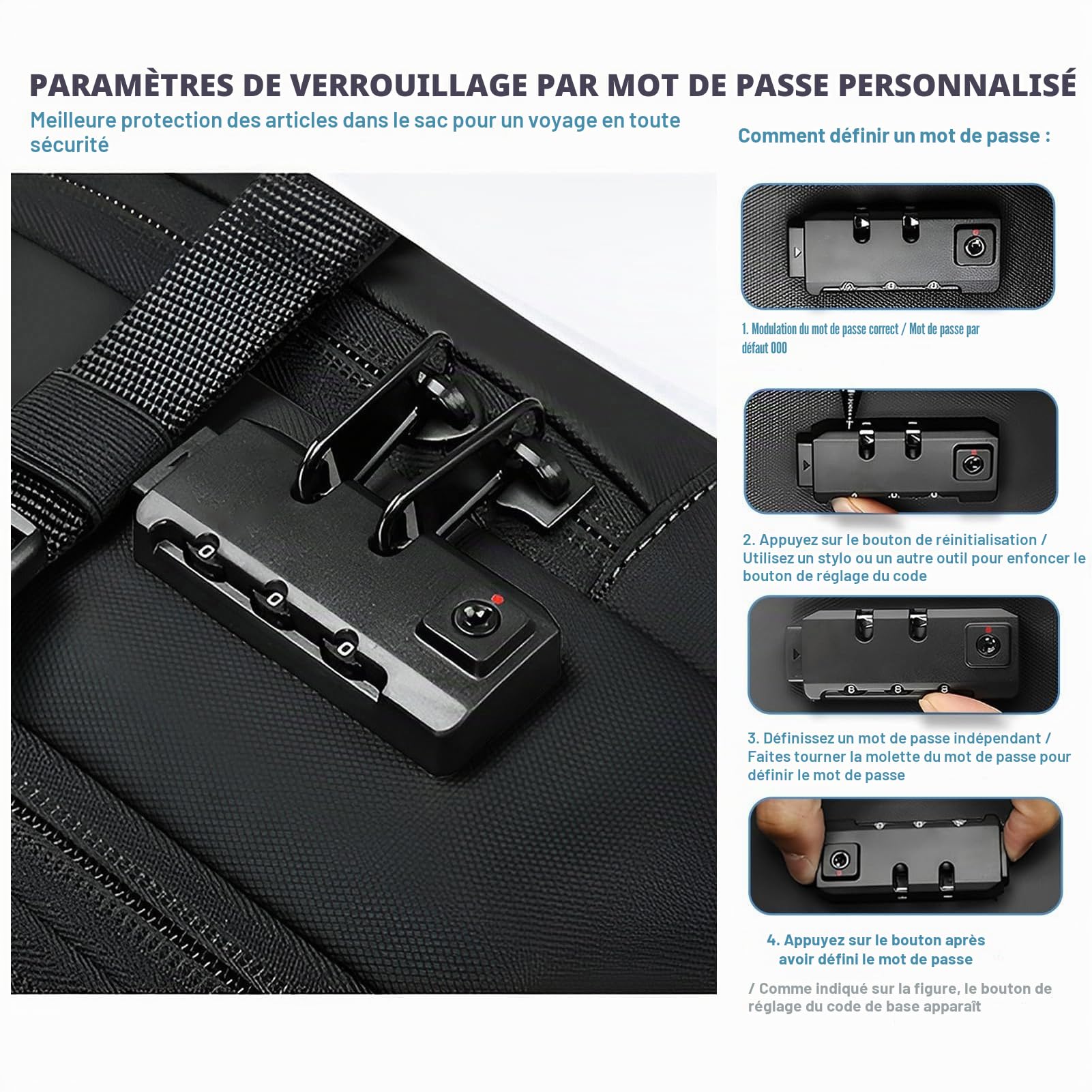 Sxhlseller Sac à Dos de Compression à Vide, 25L à 60L Extensible, Sac à Dos de Voyage à Vide à Vide avec Compartiment pour Ordinateur Portable de 17 Pouces, Séparation Sèche Humide de