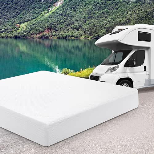 Short King RV Mattress Memory Foam-Mattress 10 Inch, Updated Cooling