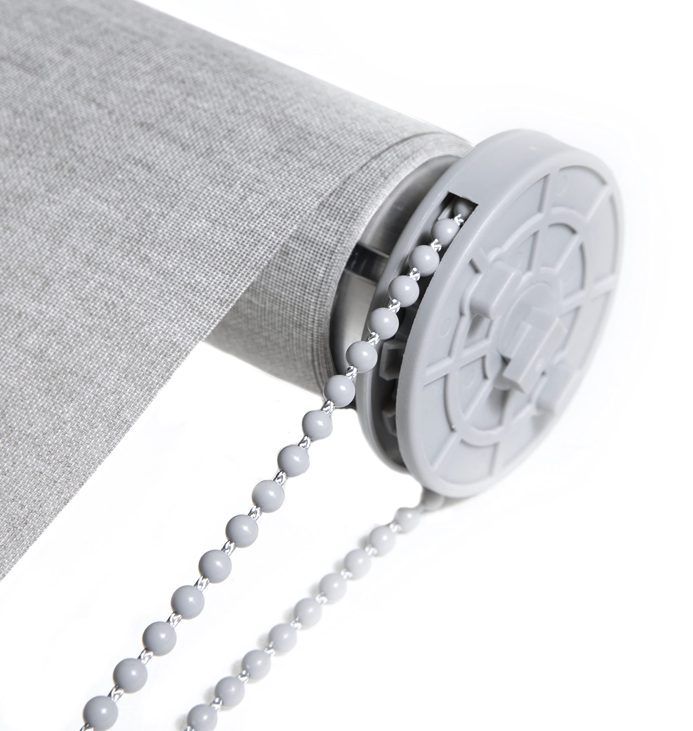 Blindecor Ara Premium | Estor liso translúcido de mayor calidad - Gris plata, 80 x 190 cm (Ancho por Alto). Tamaño de la Tela 77 x 185 cm . Estores para ventanas