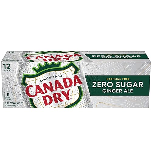 Miniatura 7 de Canada Dry Zero Sugar Ginger Ale Soda latas de 12 onzas líquidas paquete de 12