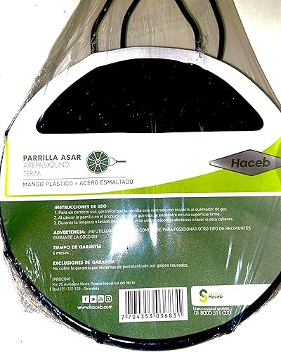 Miniatura 4 de PARRILLA PARA ÁREAS ASAR - PAQUETE TORTILLAS X 2 IMPORTADA DE COLOMBIA, Regular, NEGRO