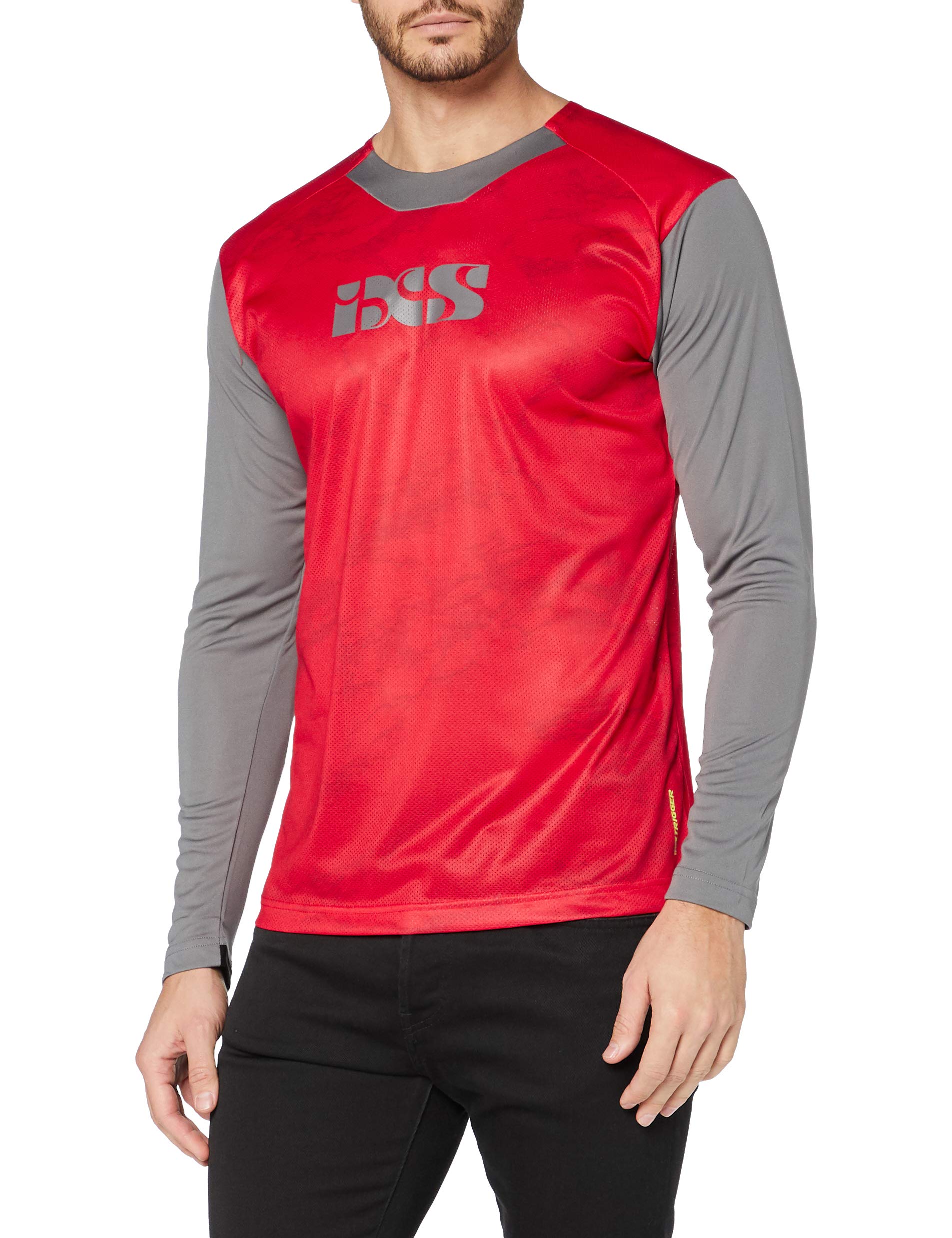 IXS Trigger X Air MTB Jersey Long-Sleeved Red/Graphite