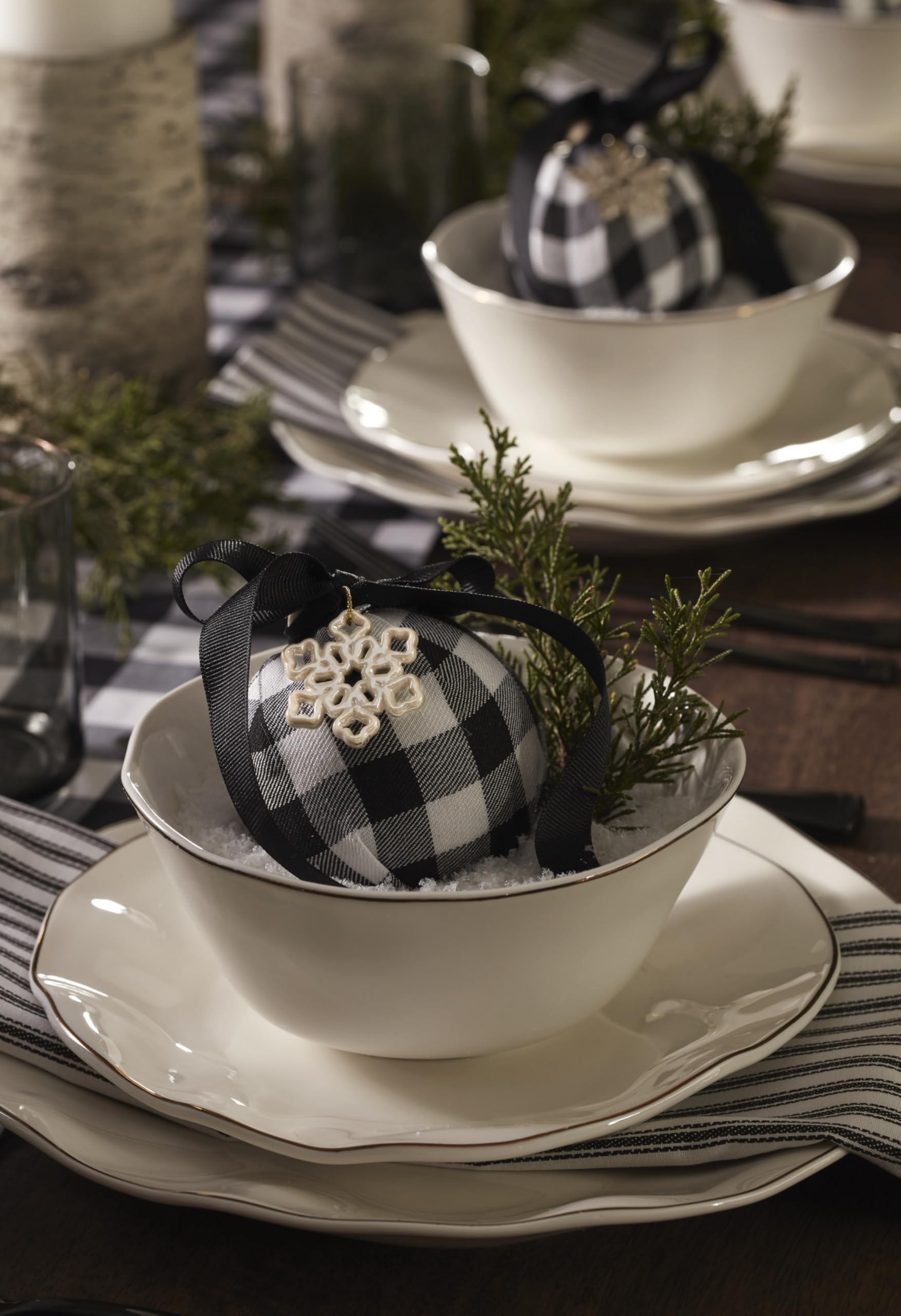 Amazon.com | Lenox 895681 Blue Bay White 24-Piece Dinnerware Set