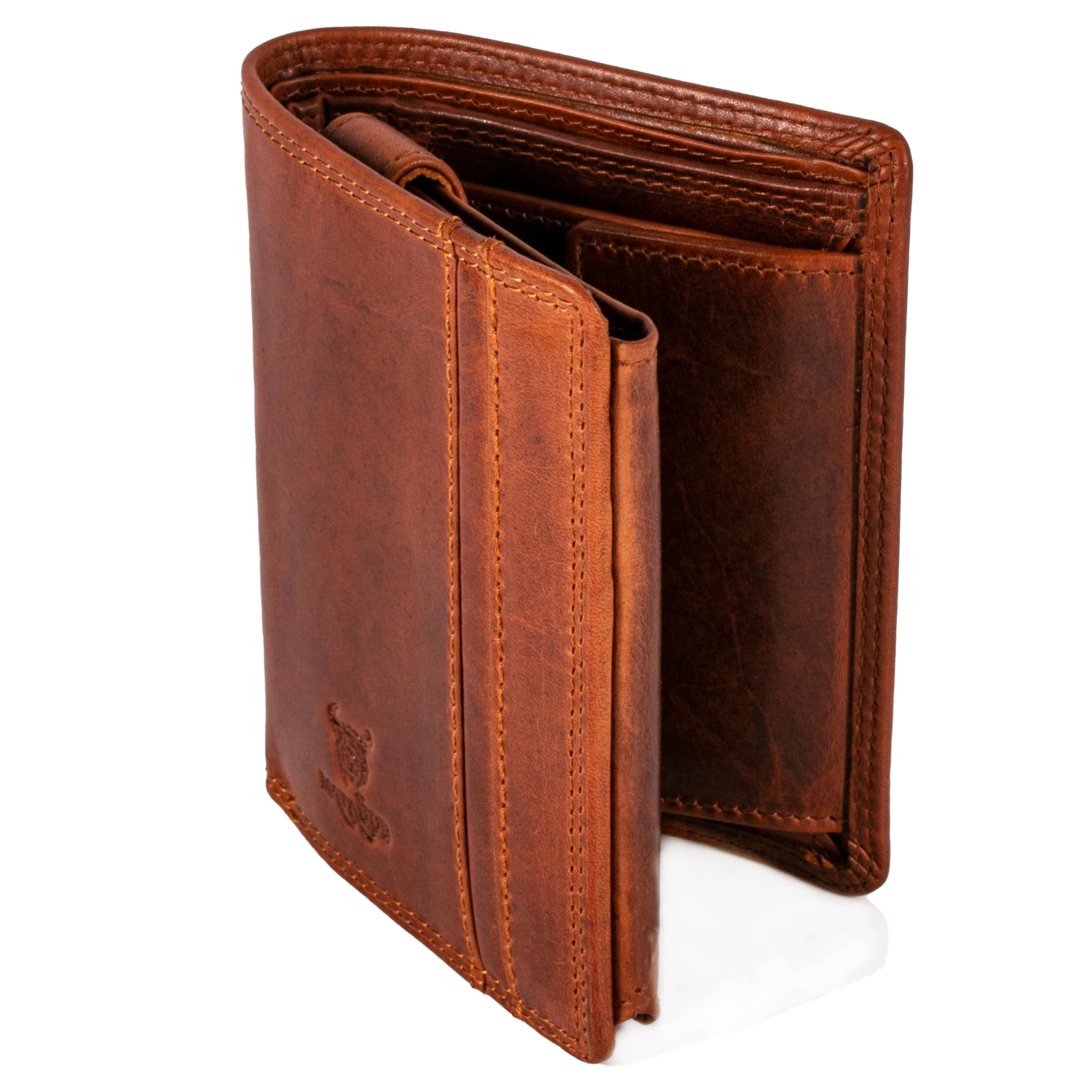 Matador Portafoglio da Uomo in Pelle Con Protezione RFID - Vintage Marrone
