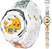 Kids Pokemon Digital LCD Quartz Watch for Boys, Girls, and Adults All Ages