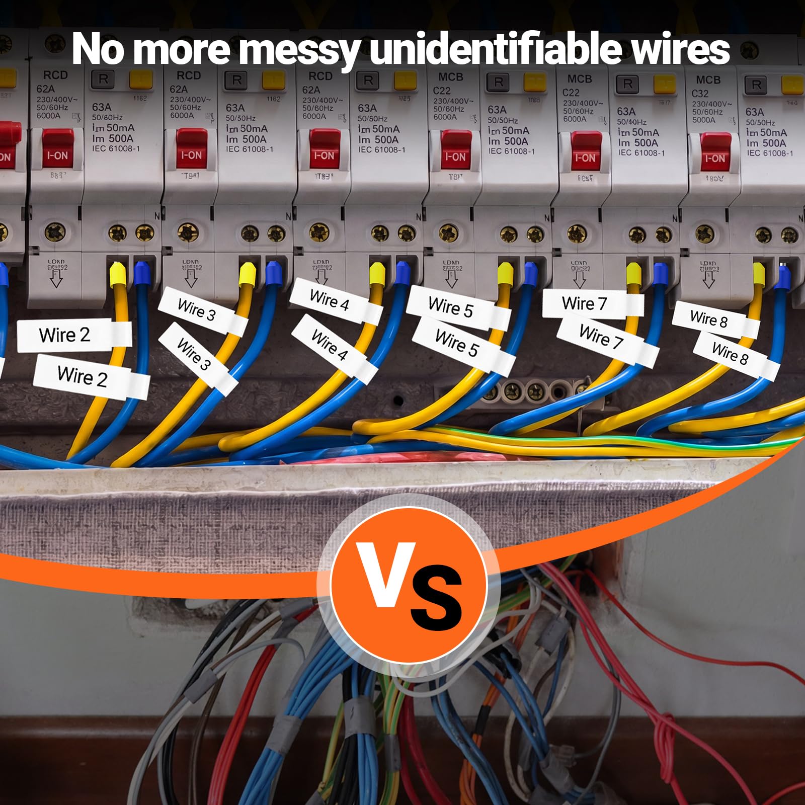 Preciva Kit Crimpadora con Pelacables, con 1265 Terminales Eléctricos