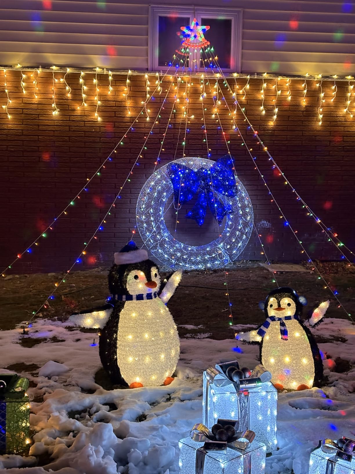 12.6 FT Waterfall Christmas Lights photo review