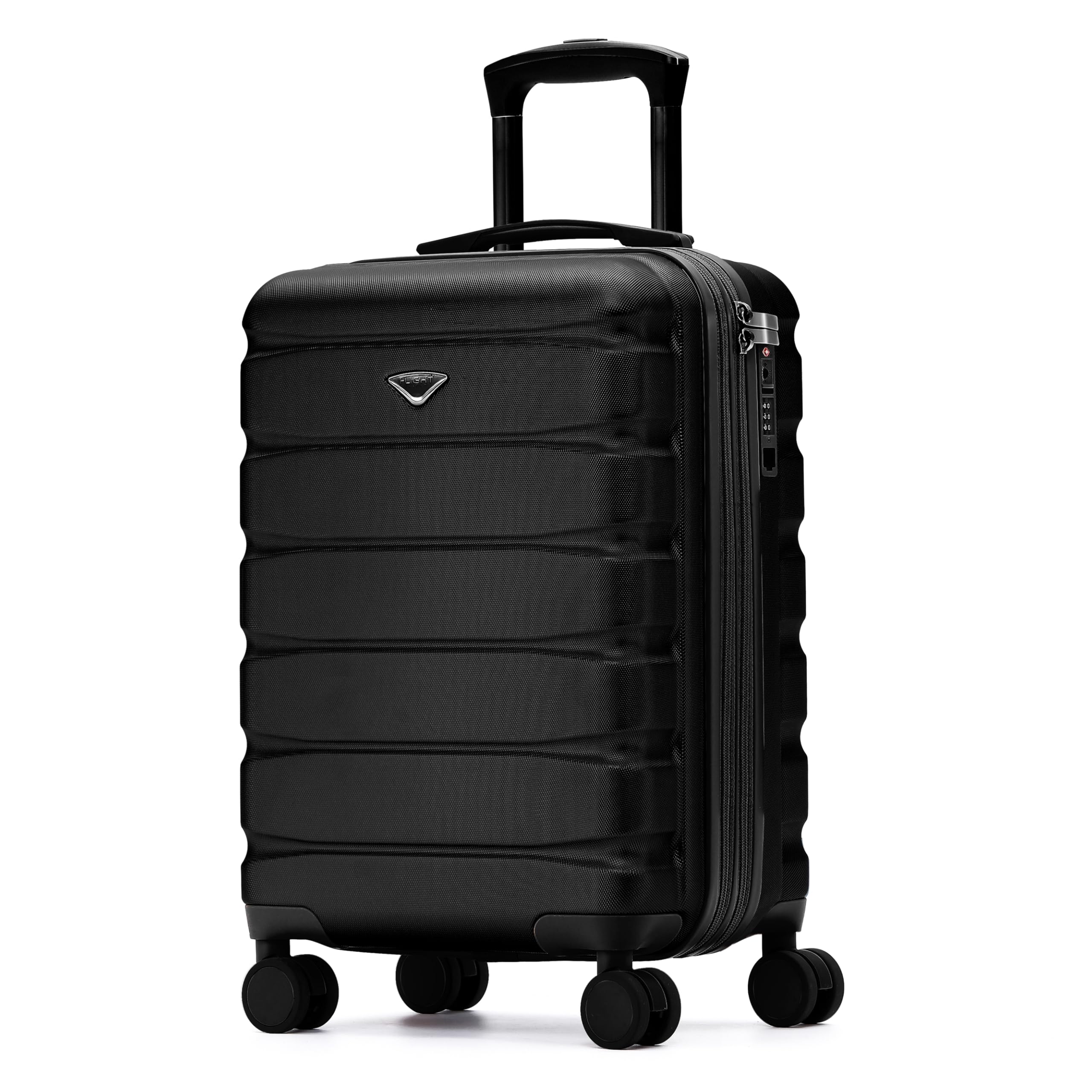 Flight Knight 21.5x15.5x9 Expandable Carry On Suitcase Hardside TSA Lock & USB C Port Lightweight Luggage Silent Double Spinner Wheels Maximum Canada
