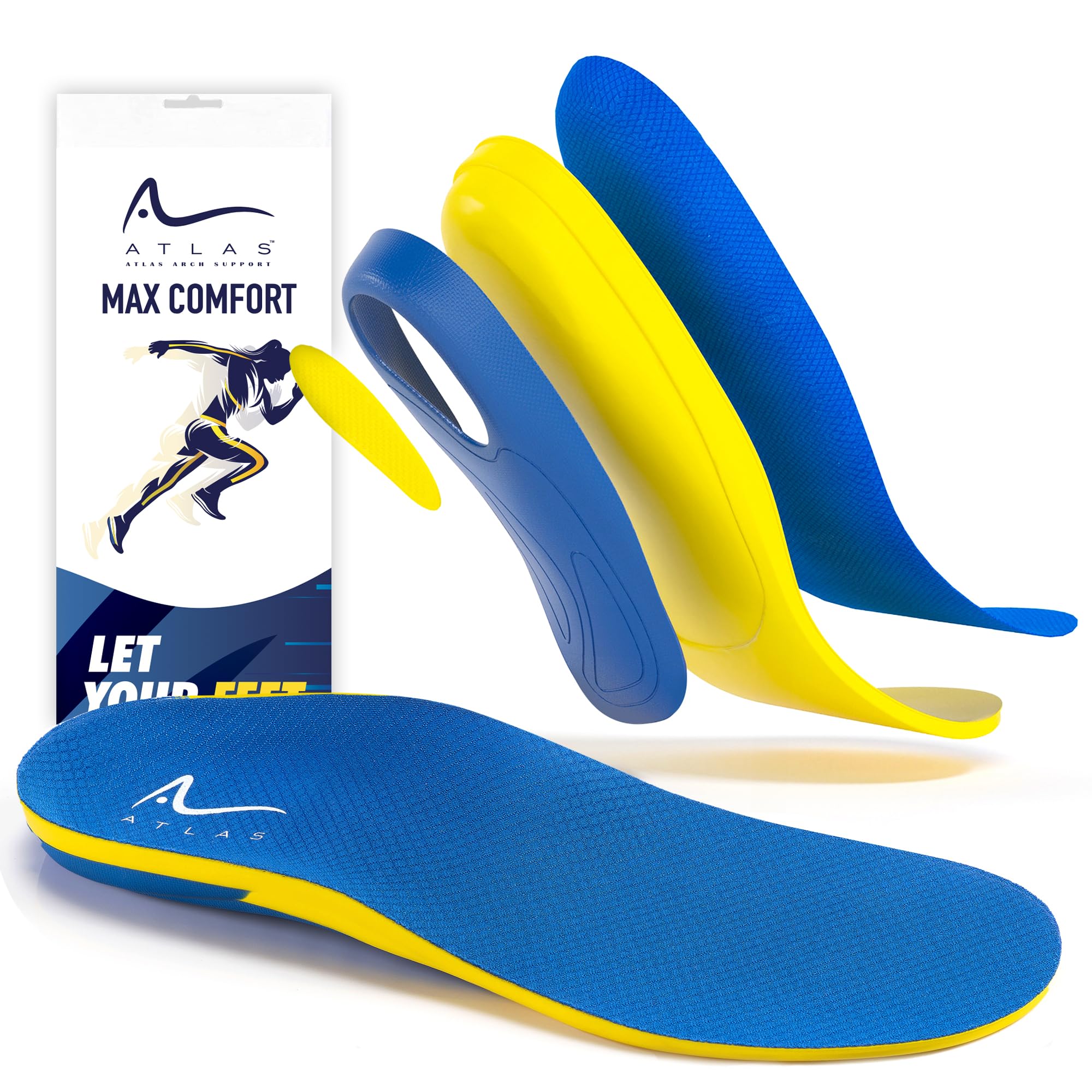 Plantar Fasciitis Orthotic Insoles - Arch Support Shoe Inserts For Flat Feet 6 thumbnail image