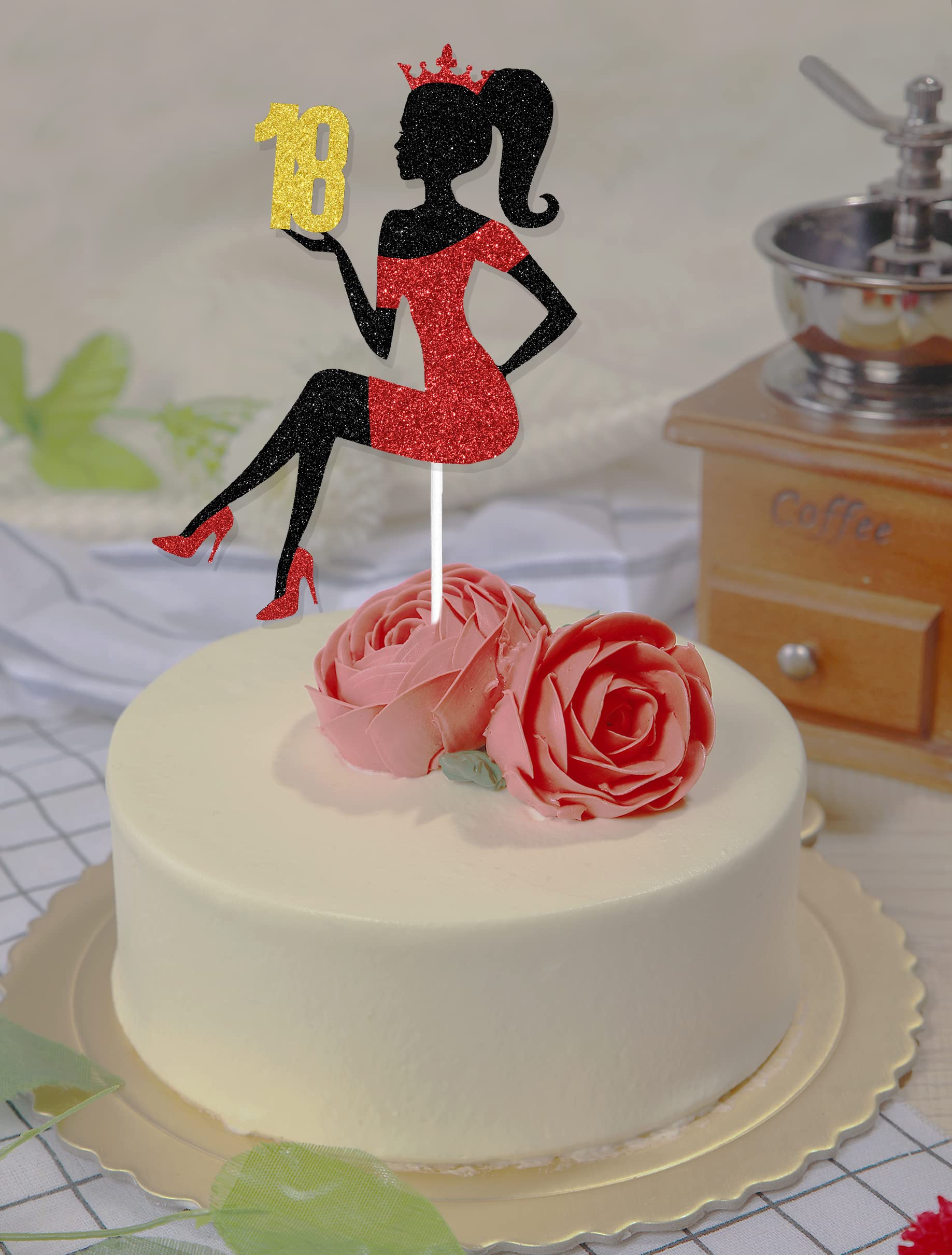 18 Cake Toppers For Girl, Pink 18th Birthday Cake Toppers, Funny 18th Cake Topper For Women,18 Cake Topper For Women, 18th Birthday Decorations,18th Birthday Cake Topper - View #3