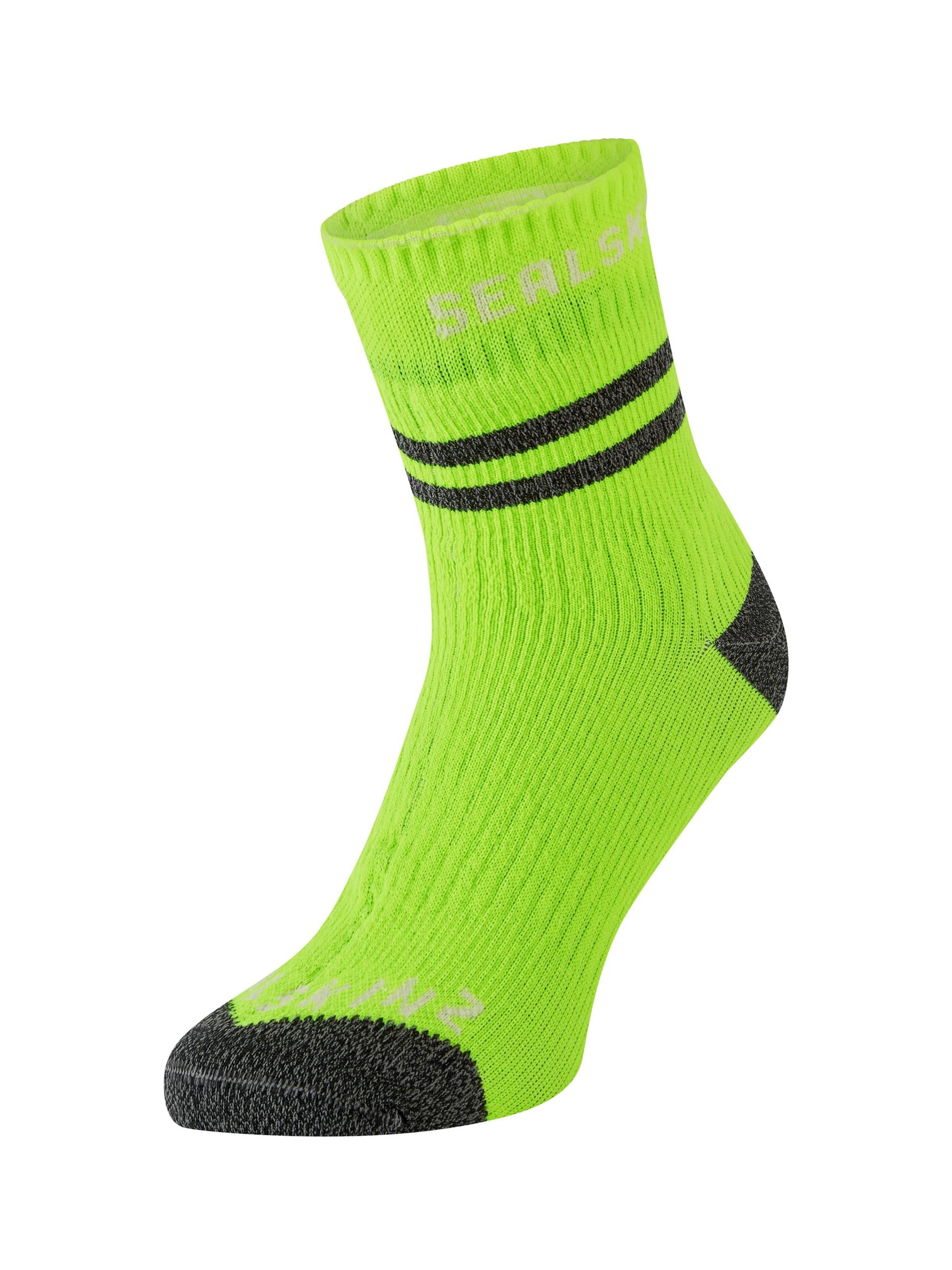 Sealskinz Yellow Mautby Waterproof Warm Weather Ankle Length Sock With Hydrostop™ - Flo - Flo - M
