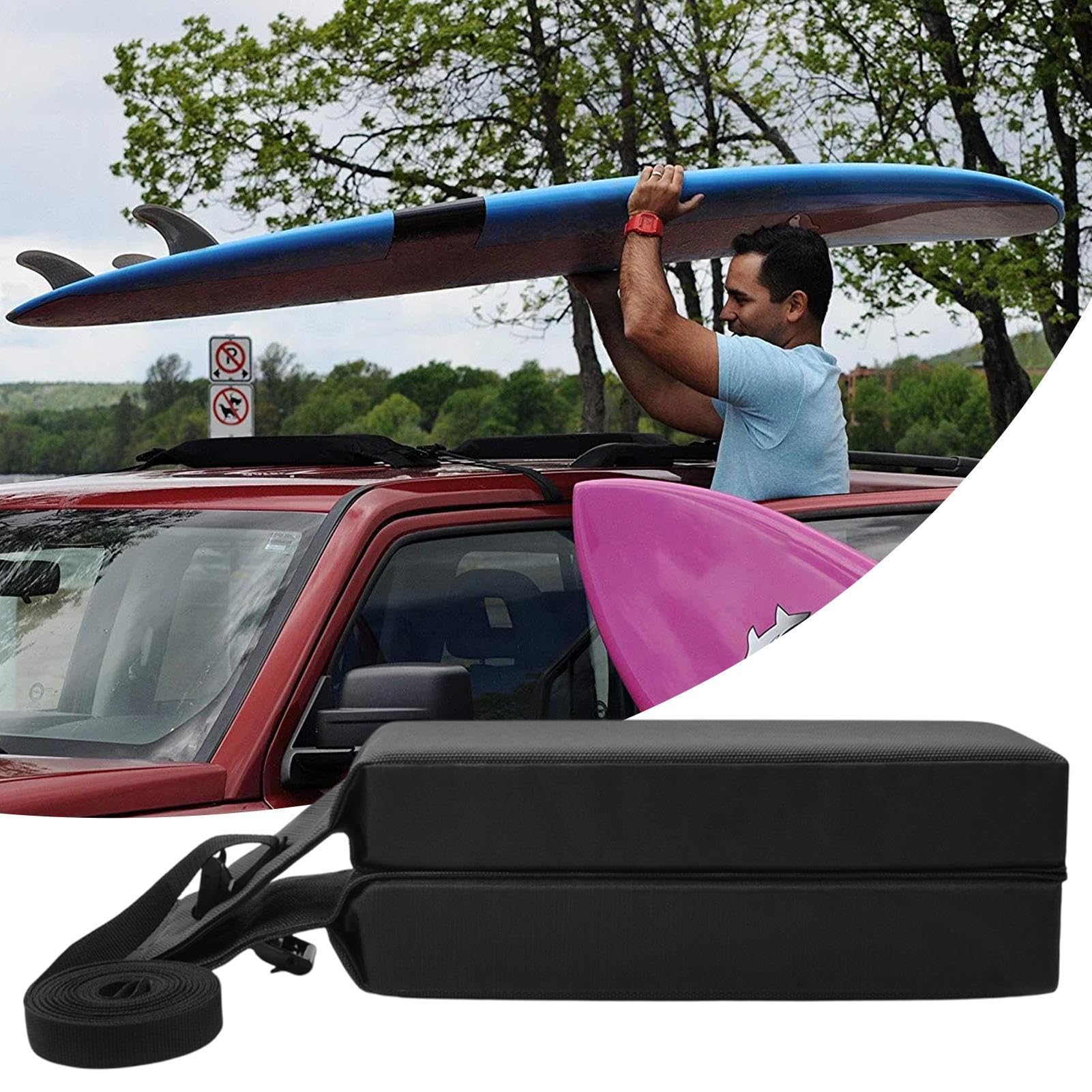 Porta Tavole Da Surf Per Tetto Auto Supporto Per Kayak E Paddleboard Per | Accessorio Esterno Con Ammortizzatore Per Auto Furgoni Veicoli