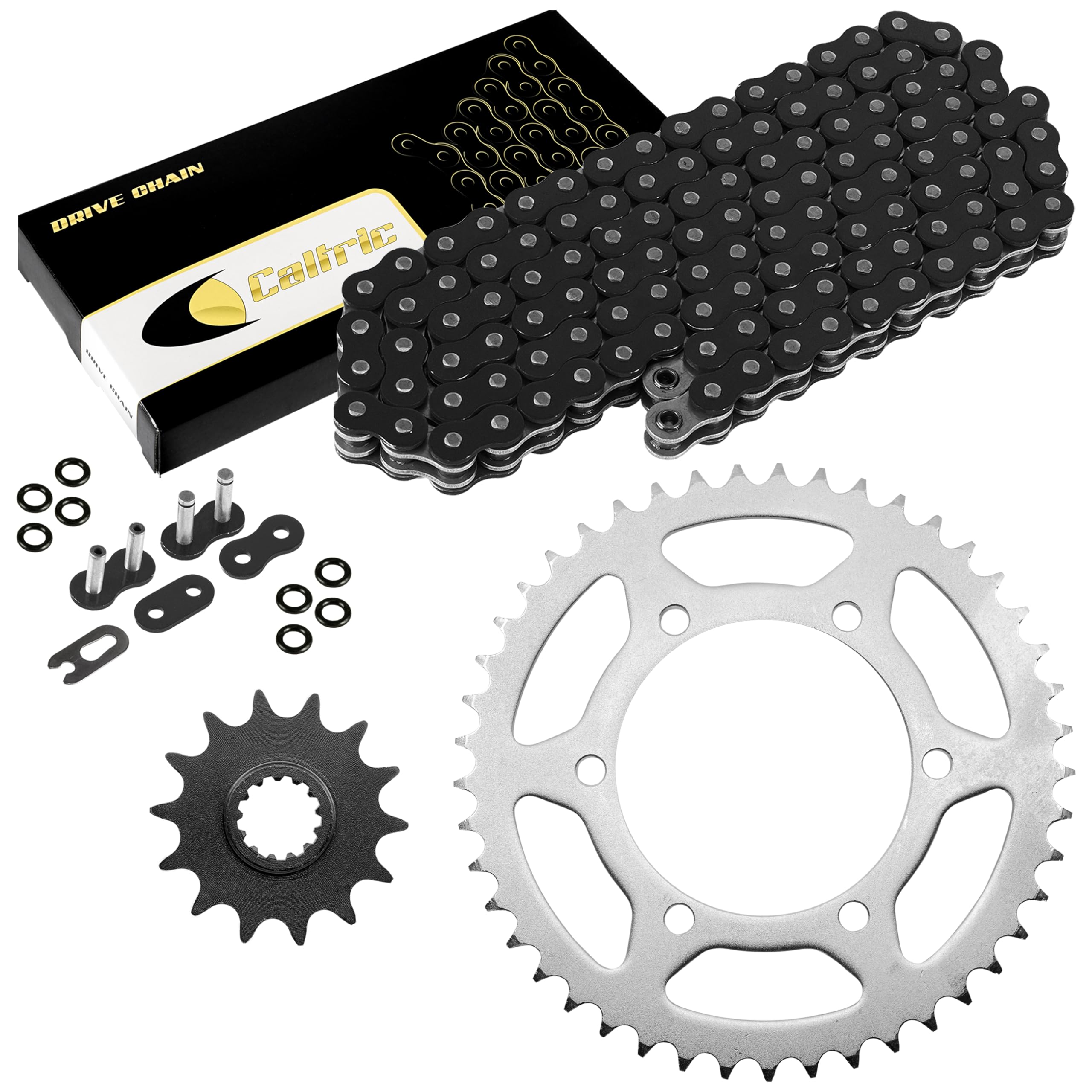Amazon.com: Caltric Black O-Ring Drive Chain & Sprockets