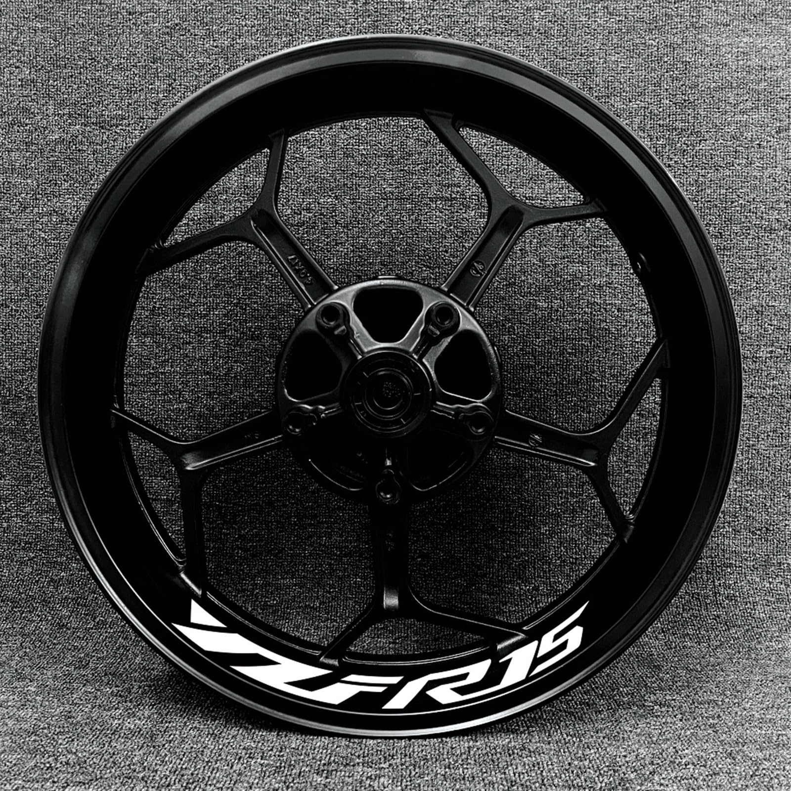 Motorcycle Wheel Rim Decal Decorative Hub Waterproof Reflective Sticker for Yamaha YZF R15 Decorative(Color13)