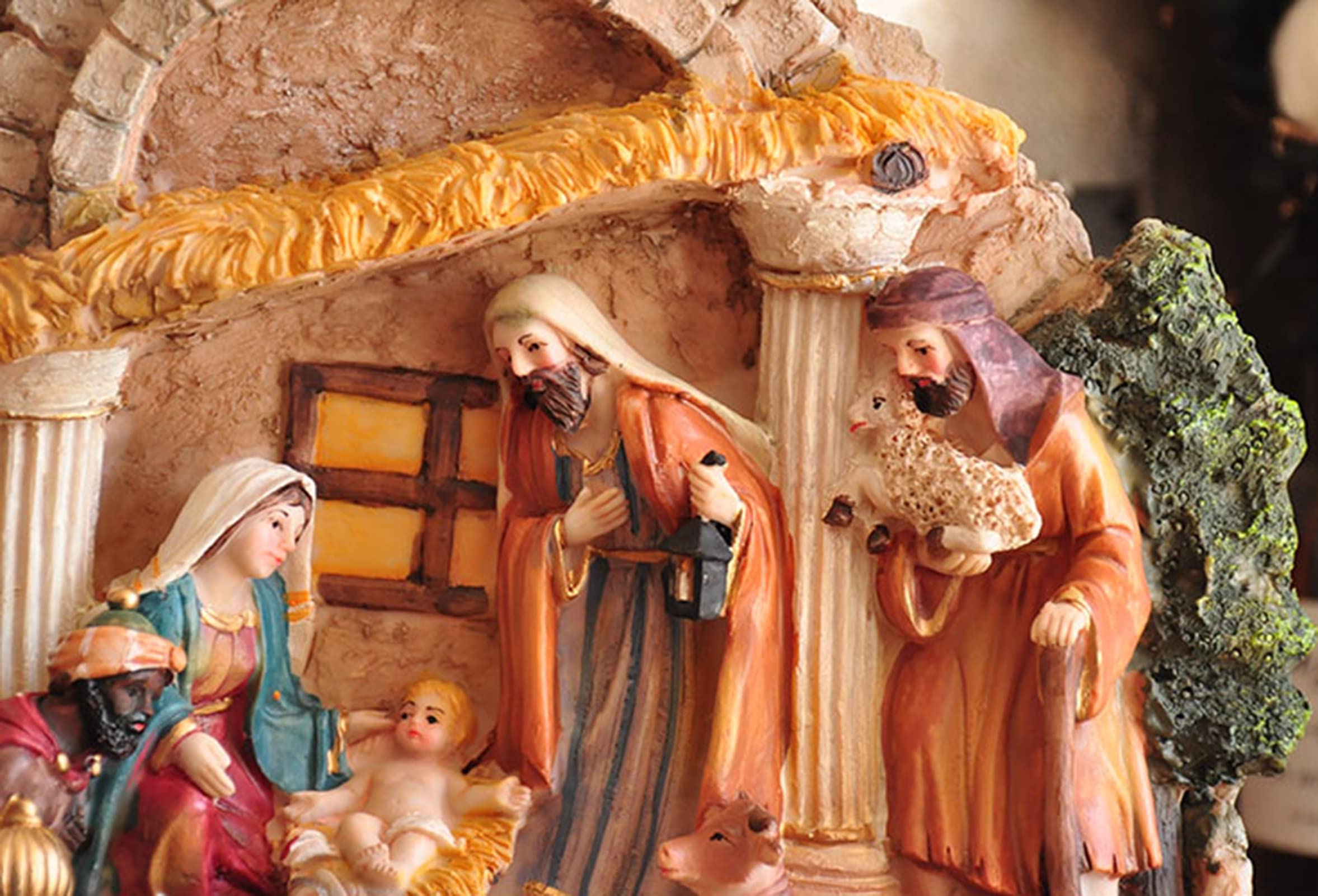 Décorations de naissance de Jésus, ornement chrétien pour arbre de Noël - la naissance de Jésus Nativité Décorations de naissance de Jésus, ornement chrétien pour arbre de Noël - la naissance de Jésus Nativité
