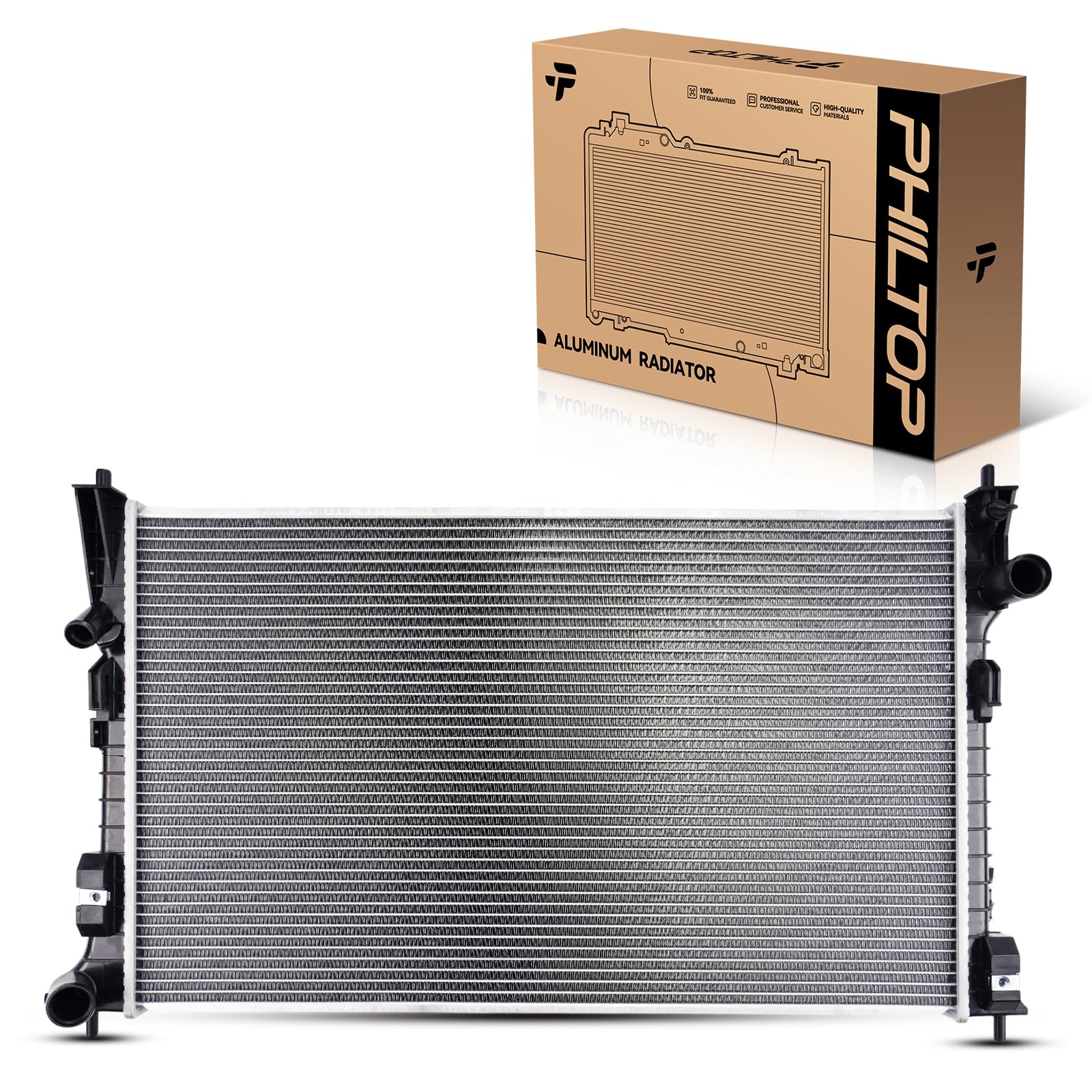 PHILTOP Automotive car Radiators for 2007-2011 Edge, 2012-2014 Edge 3.5L, 2013-2019 Taurus 3.5L, 2008-2012 Taurus, 2007-2015 MKX, 2010-2012 Flex 3.5L, 2010-2016 MKS 3.7L, 2009 Flex, 2008-2009 Taurus