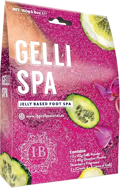 Gelli SPA Gelatina Pedicura Exfoliante Natural para Pies - 2 a 4 Usos