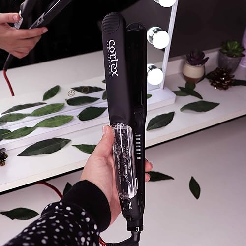 Miniatura 7 de Cortex Professional Planchas de cabello Vapor Plancha de hierro plano para cabello de 125 pulgadas infusión de argán premium  Planchas de Cabello 5X