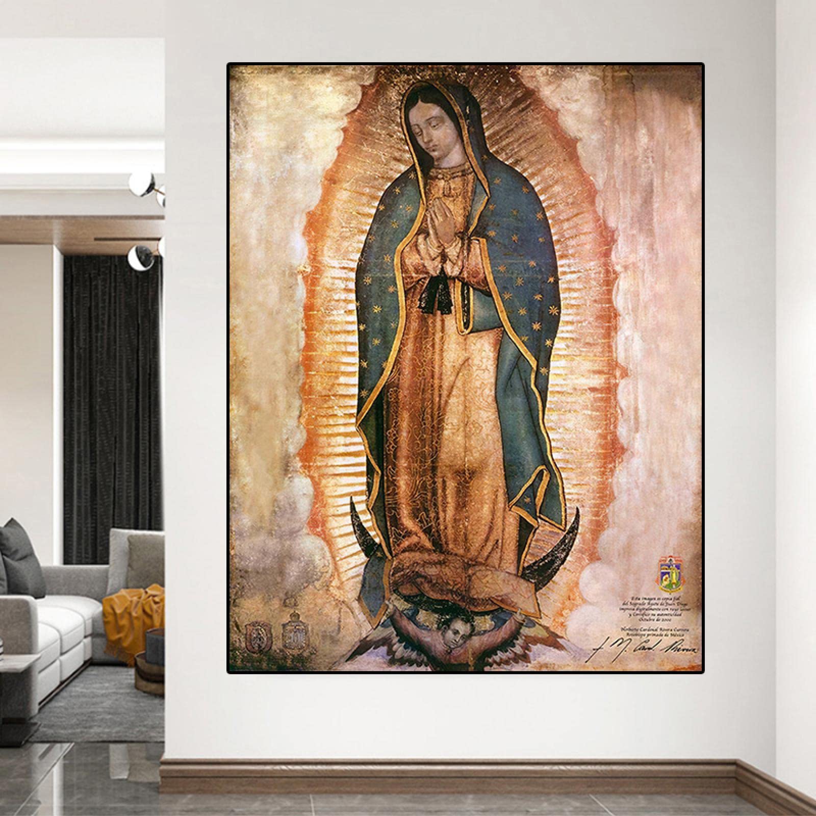 Cuadros Decorativos El día de la Virgen de Guadalupe en México Pósteres e impresiones Arte de la pared Retrato Imágenes para la decoración del hogar 50x70cm (20x28in) Sin marco