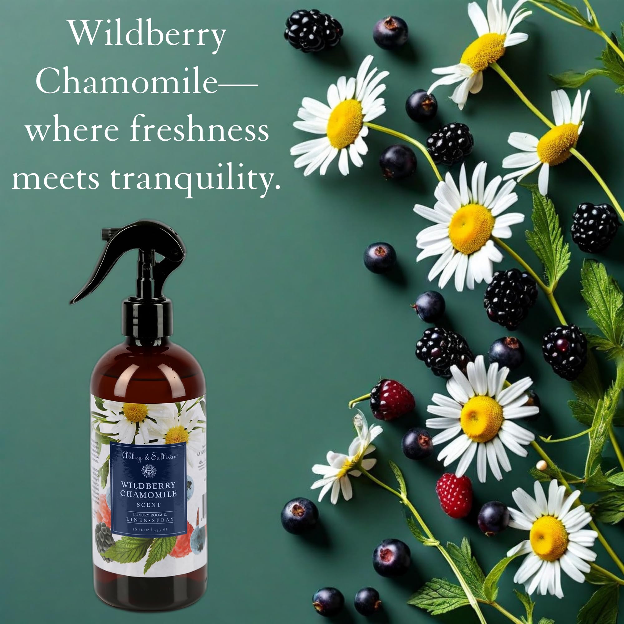Abbey & Sullivan Linen Spray, Wildberry Chamomile, 16 oz