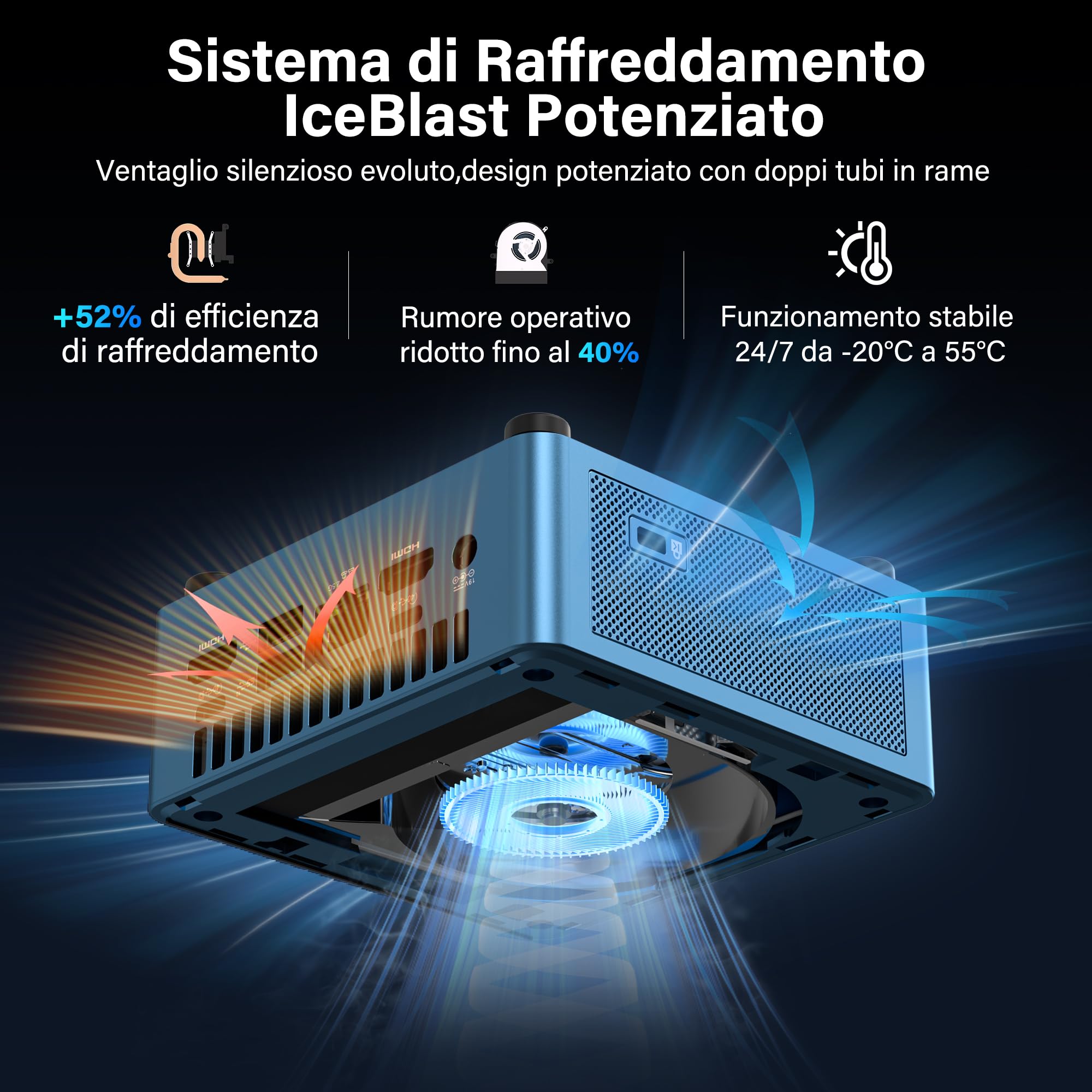 GEEKOM IT12 Mini PC Intel i5-12450H 16GB DDR4 512GB SSD Windows 11 Pro 2.5G LAN Wi-Fi 6E USB4 8K