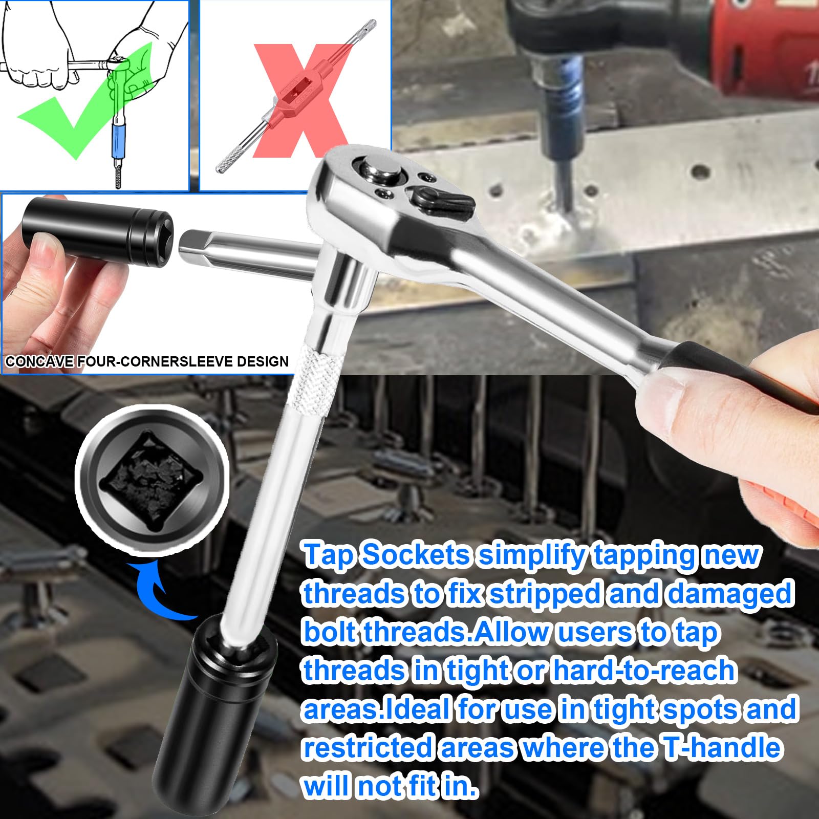 71670 Tap Socket Wrench Set Fits for 5/8