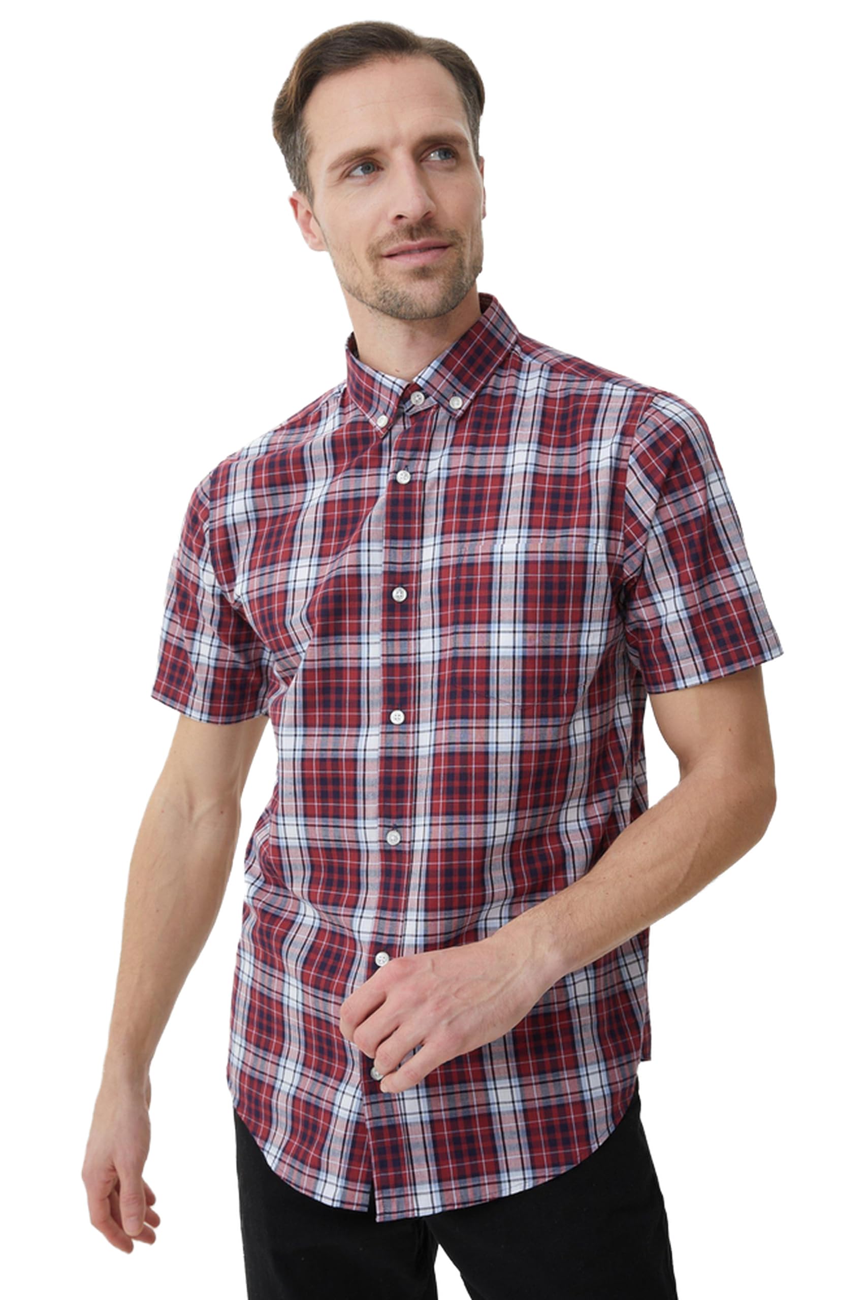 MaineMen's Red Block Check