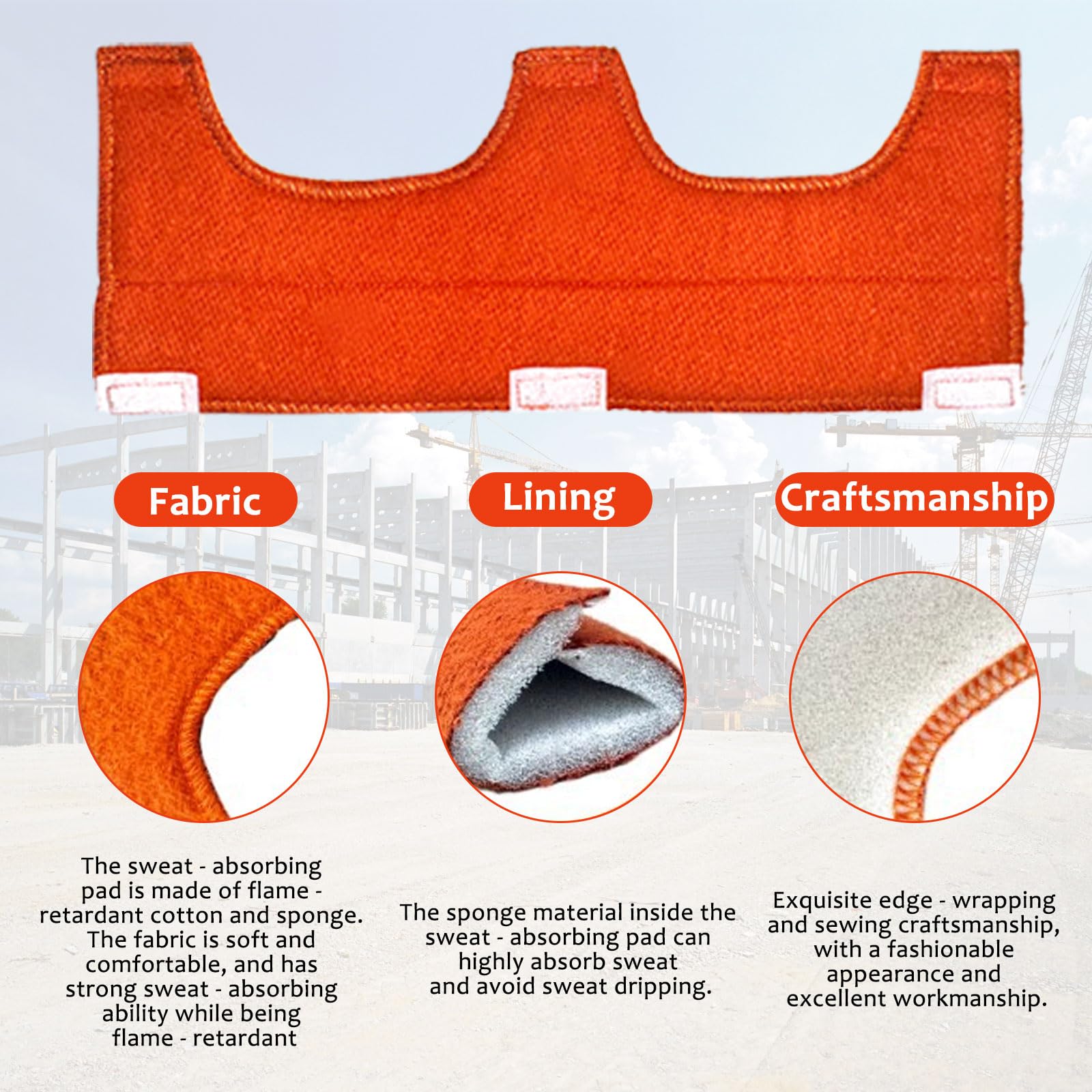 Predolo Bandeau Pour Casque De Chantier - Bandeau Absorbant Sueur Respirant Pour Casques De Sécurité