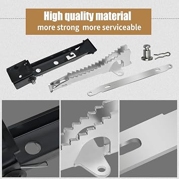 Threaded Ratchet and Pawl Recliner Part Compatible with Lazy boy | Threaded Pawl and Pawl Rack Complete Set Fits Rocker Recliners and Swivel Armchairs Recliner Ratchet Stop