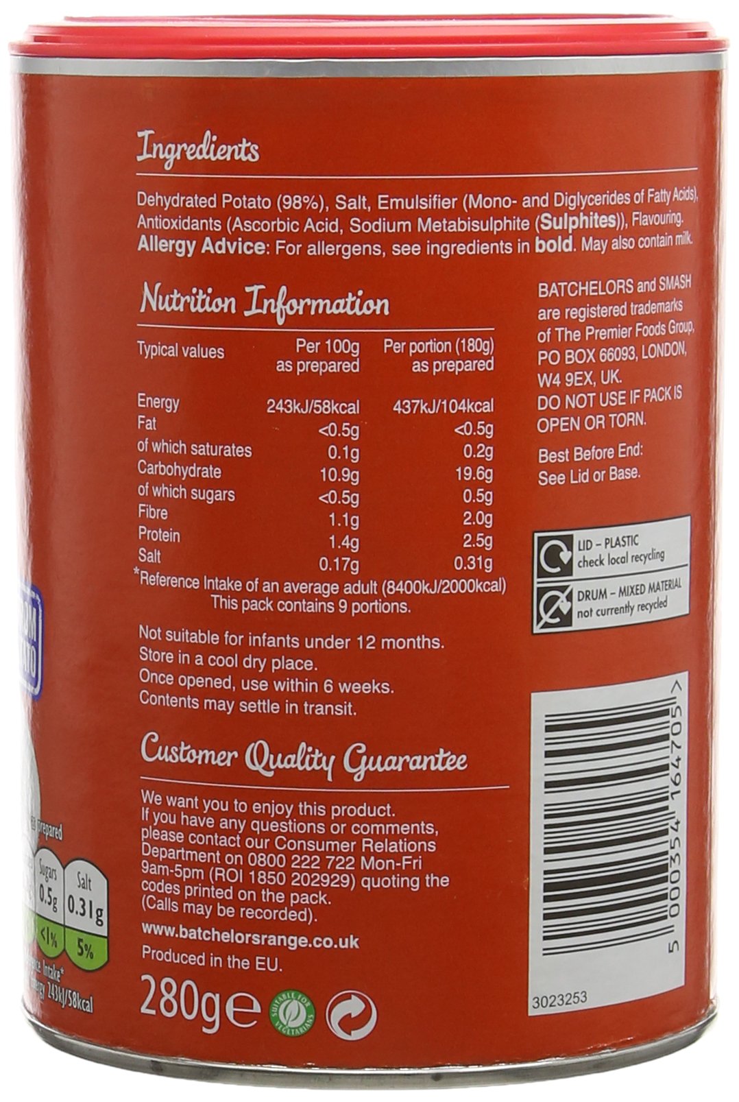 Smash Original Tub 280g